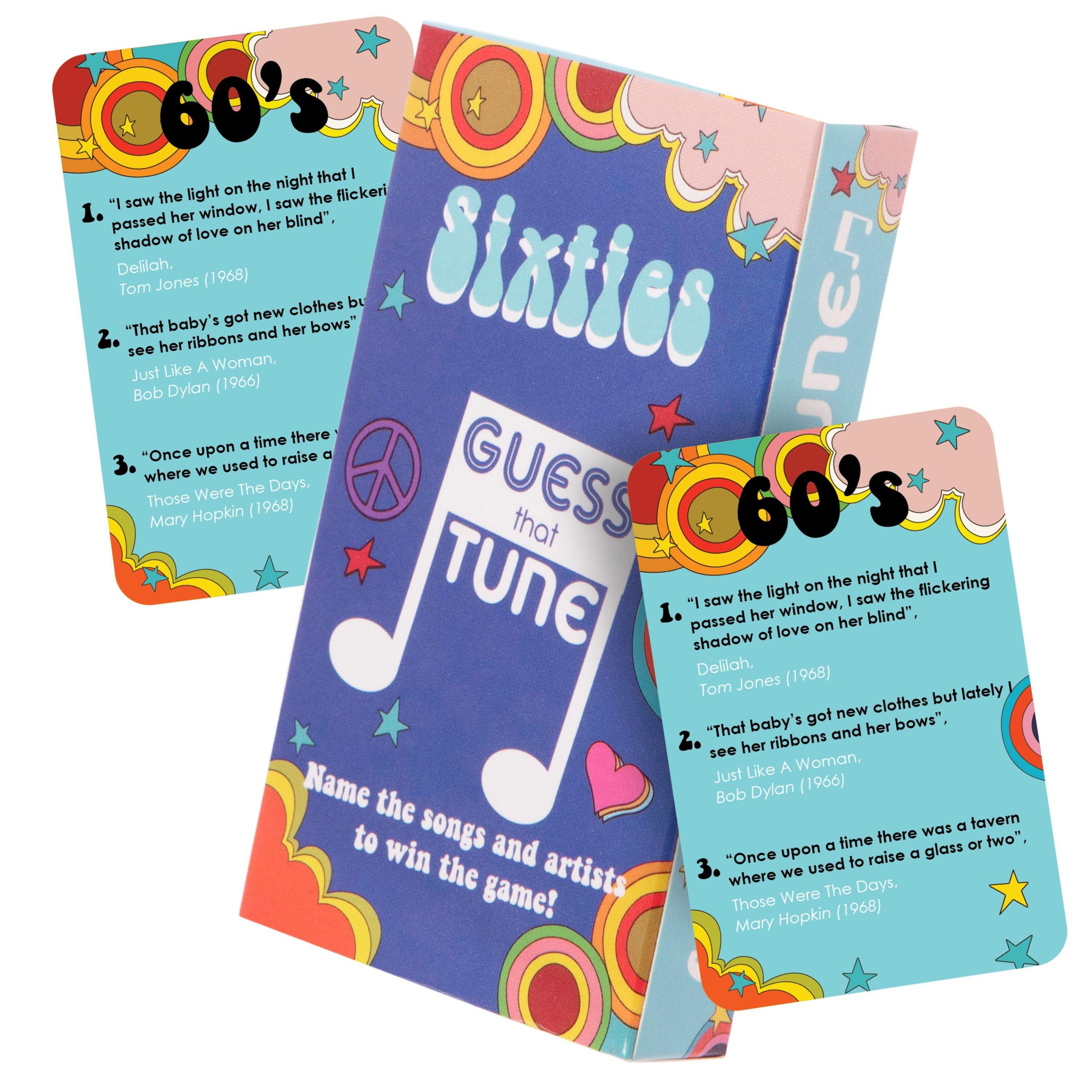 Black - Boxer Gifts - Sixties Guess That Tune Funny Music Quiz Game - 1