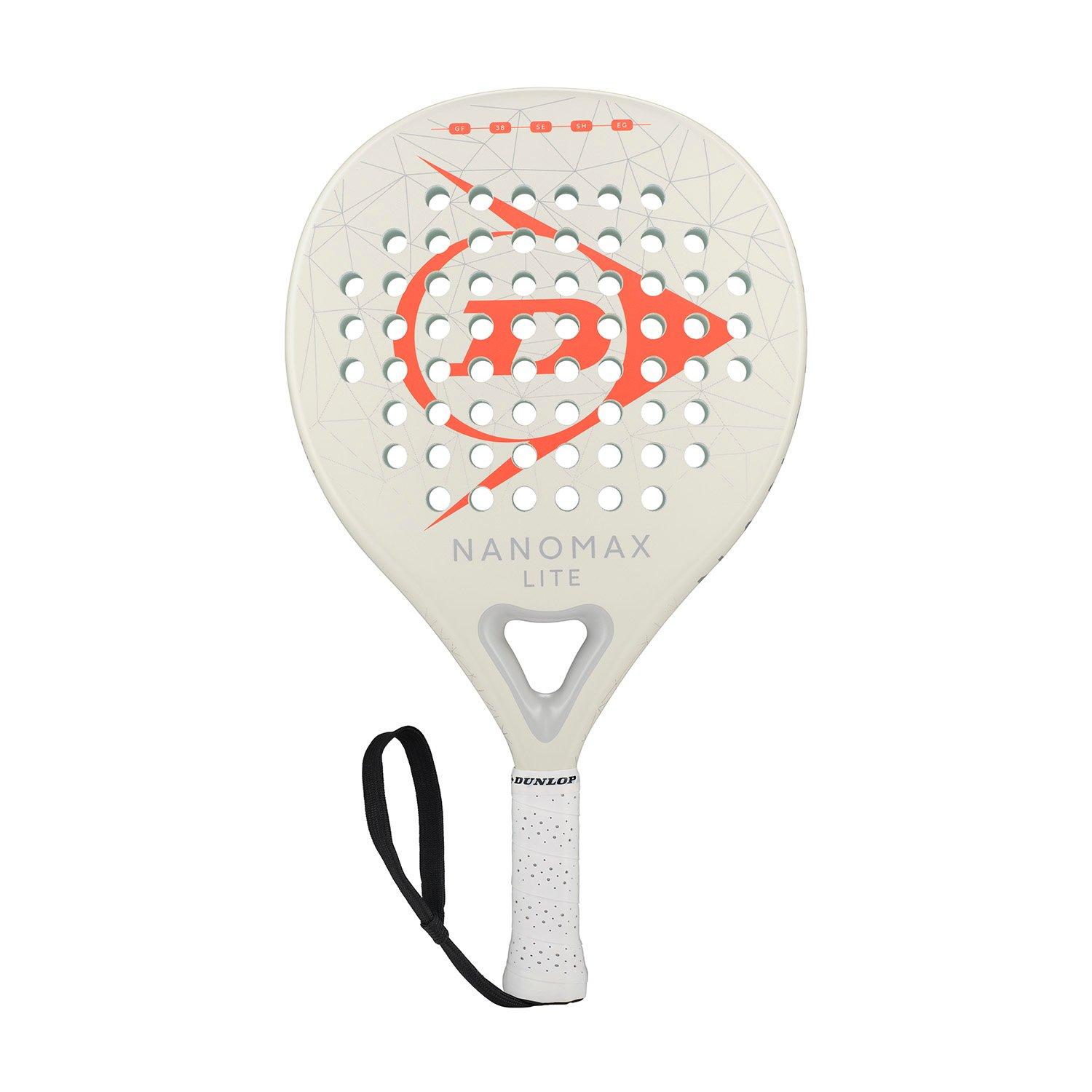 White/Red - Dunlop - Nanomax Lite 26 Padel Racket - 1