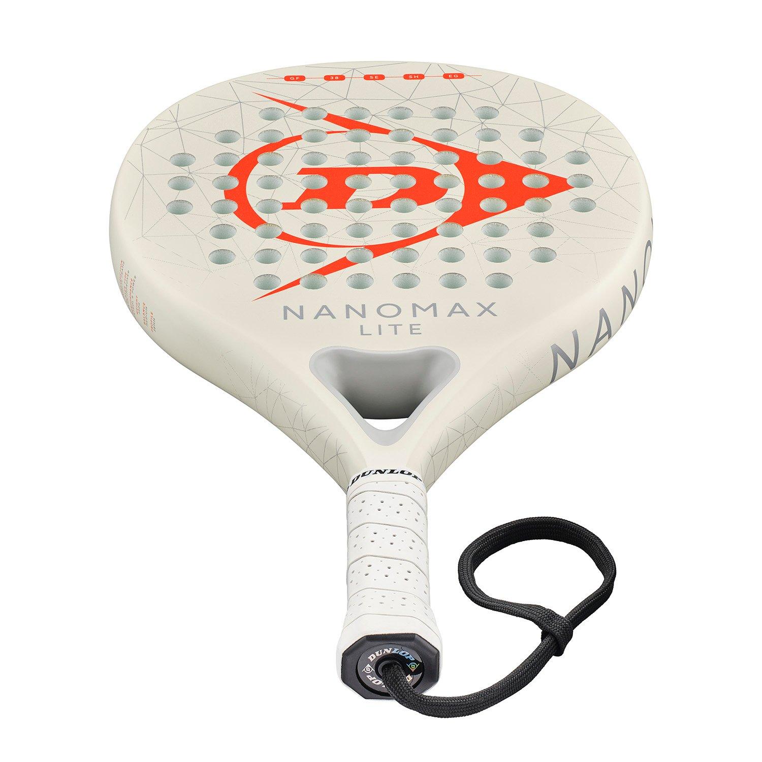 White/Red - Dunlop - Nanomax Lite 26 Padel Racket - 3
