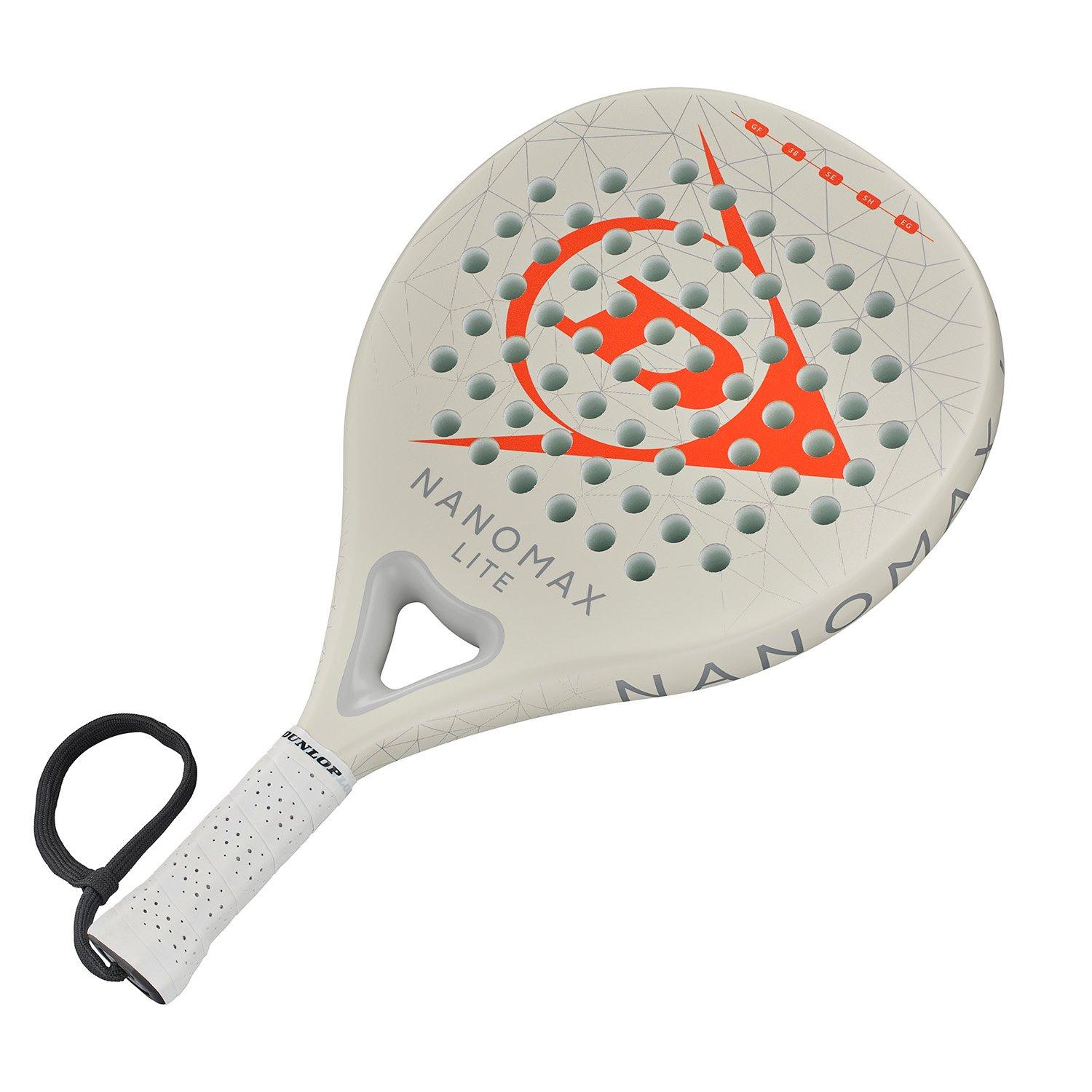 White/Red - Dunlop - Nanomax Lite 26 Padel Racket - 6