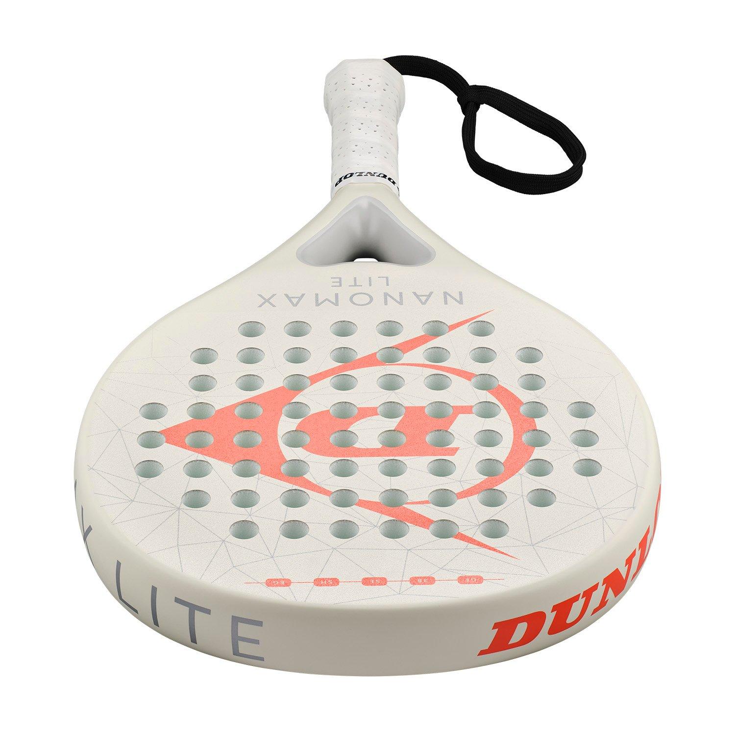White/Red - Dunlop - Nanomax Lite 26 Padel Racket - 7