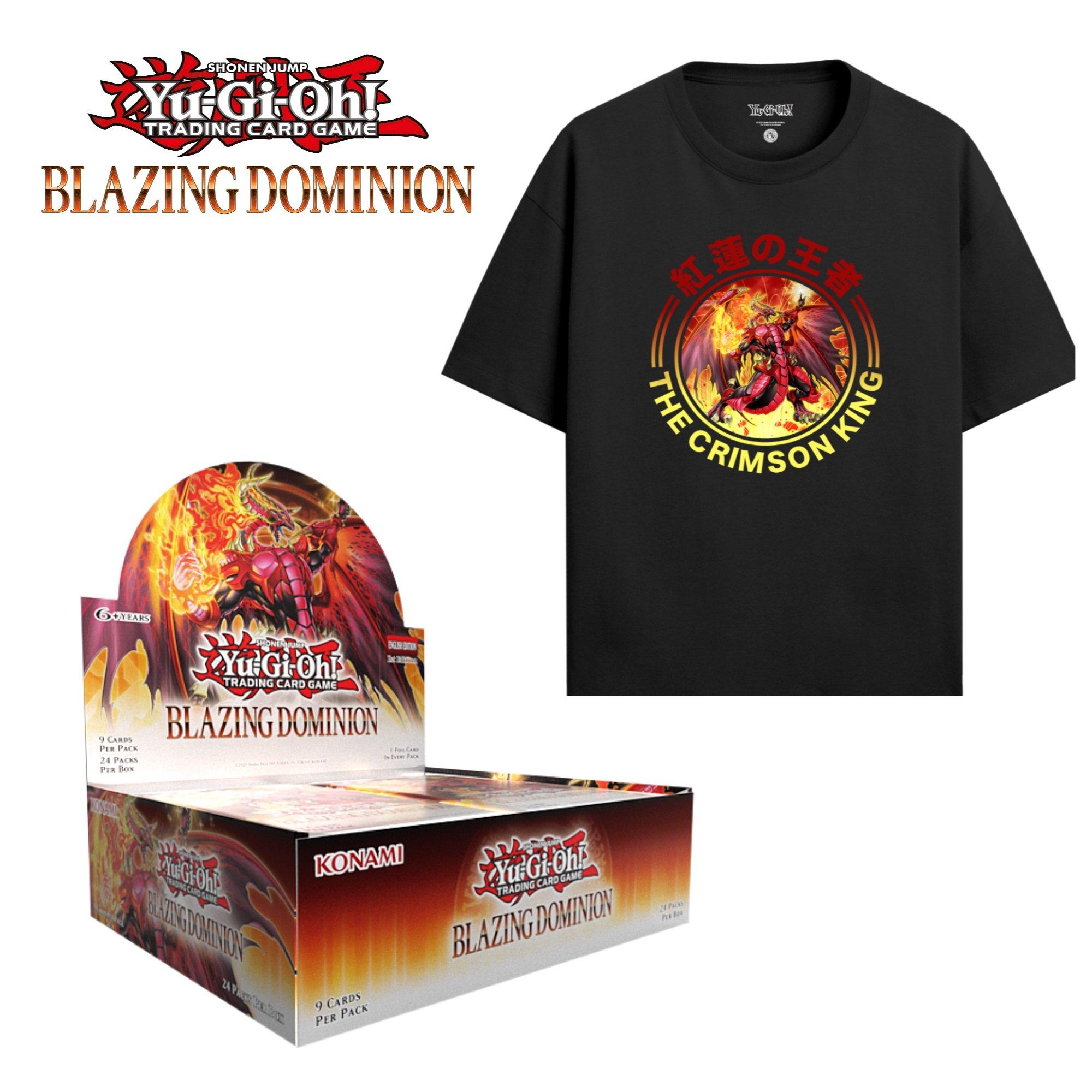 Yu-Gi-Oh  Blazing Dominion Display + Game Exclusive T-Shirt - Display + Tee
