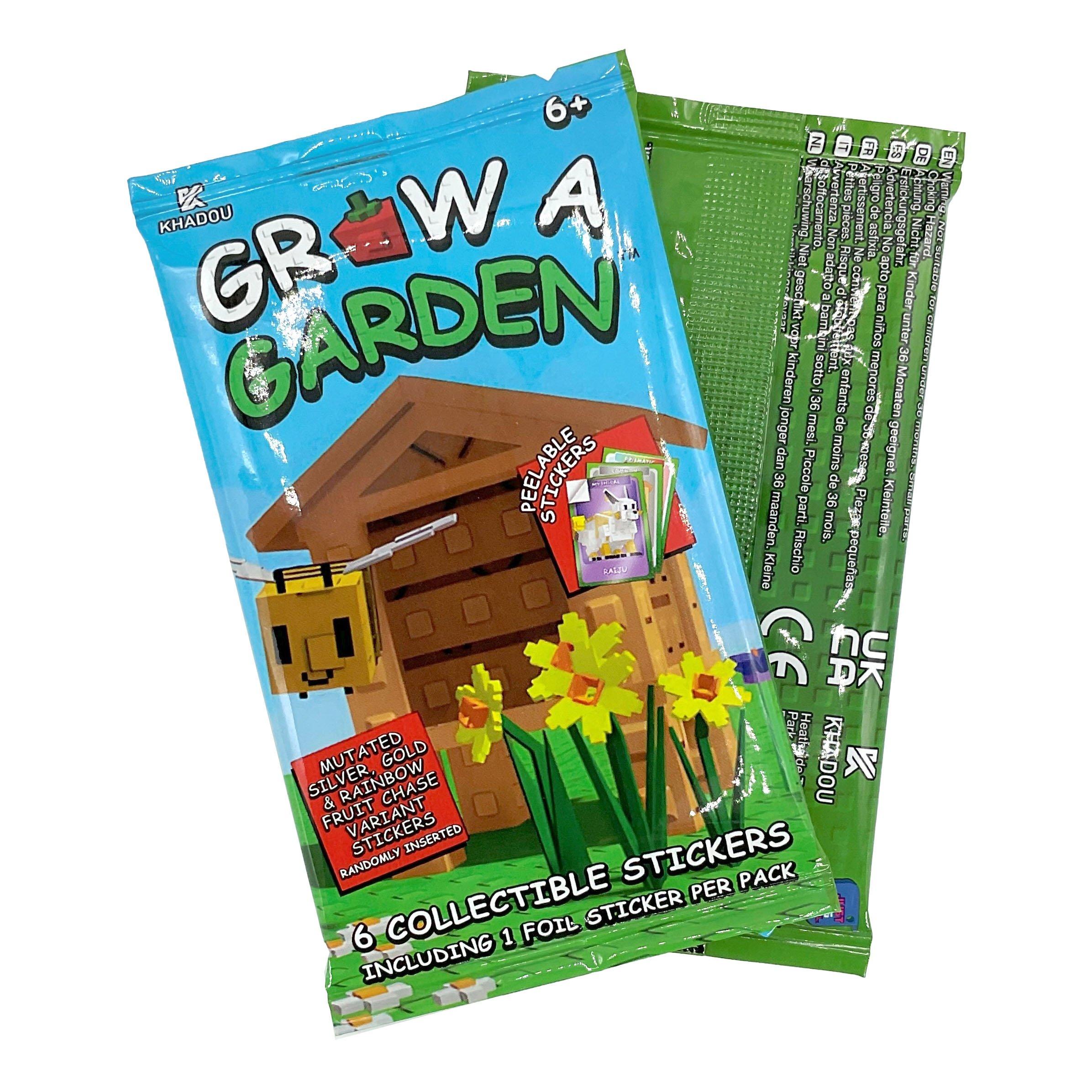 Multi - Grow a Garden - Sticker Card Pack Trading Games - 1