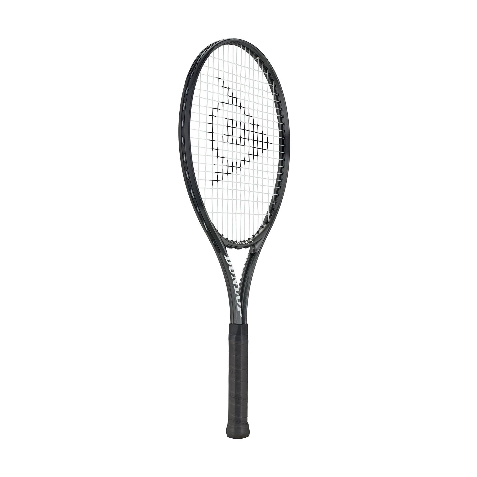 Black/White - Dunlop - Tristorm Start 110 Tennis Rackets - 2