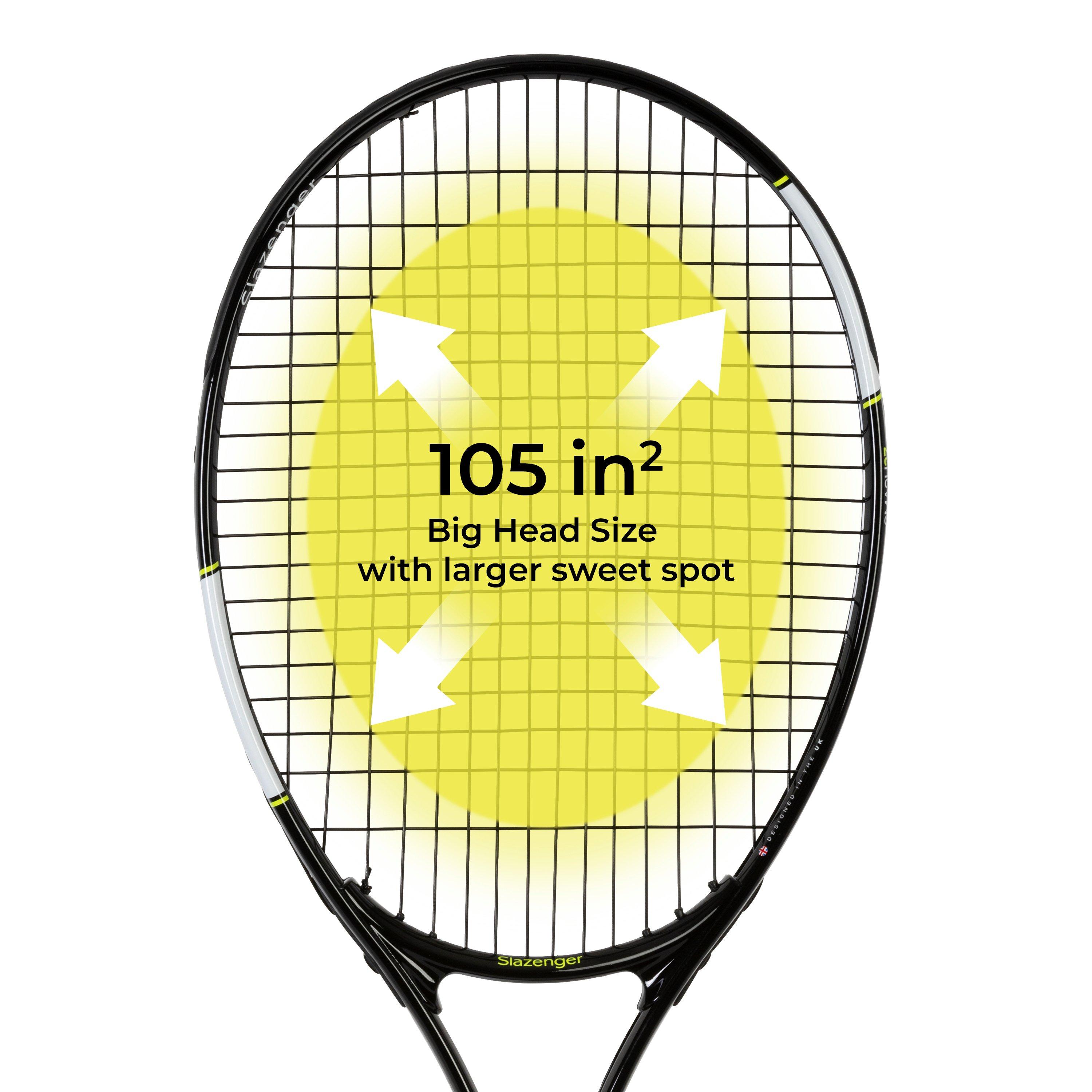 Crna - Slazenger - Smash Tennis Racket - 3