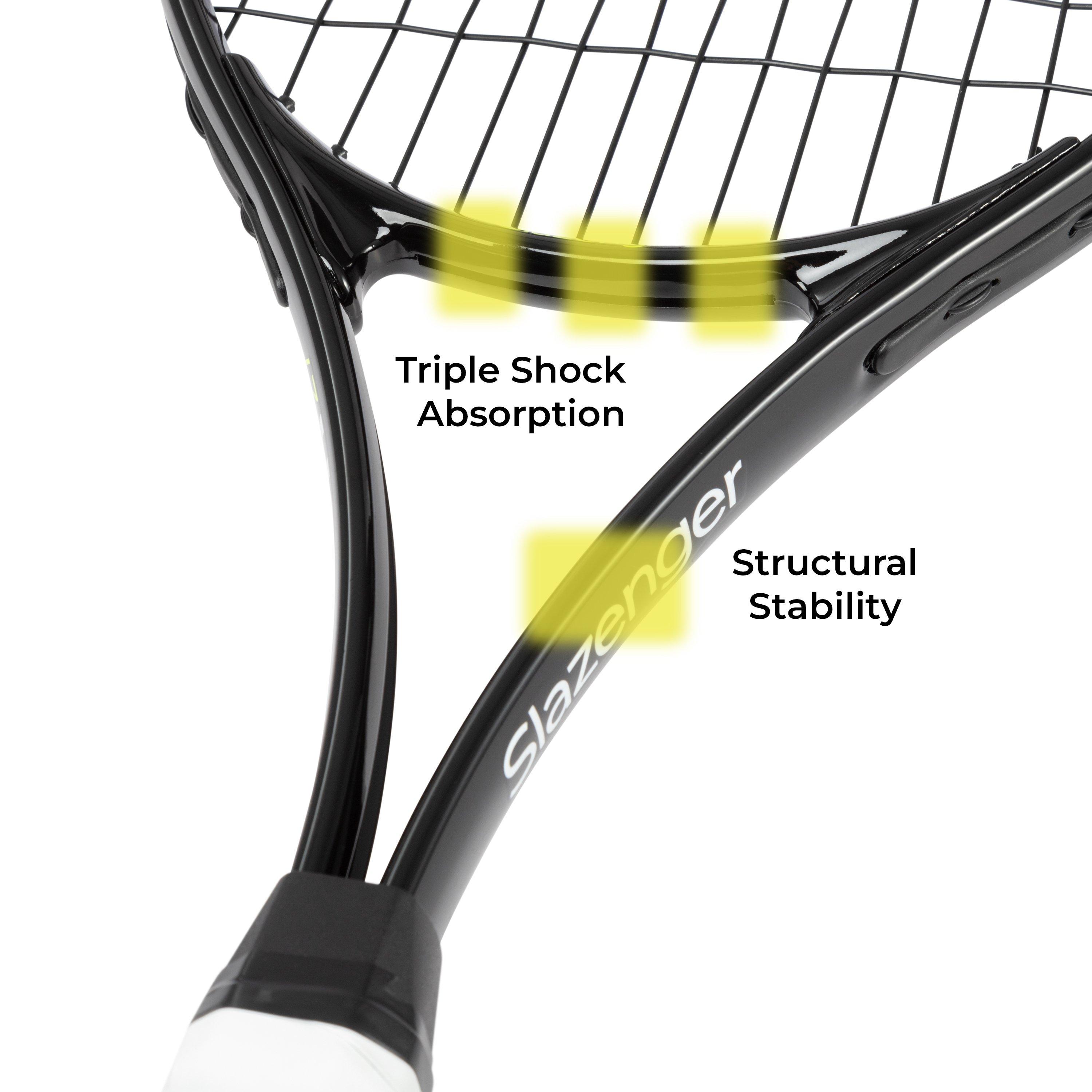 Crna - Slazenger - Smash Tennis Racket - 4