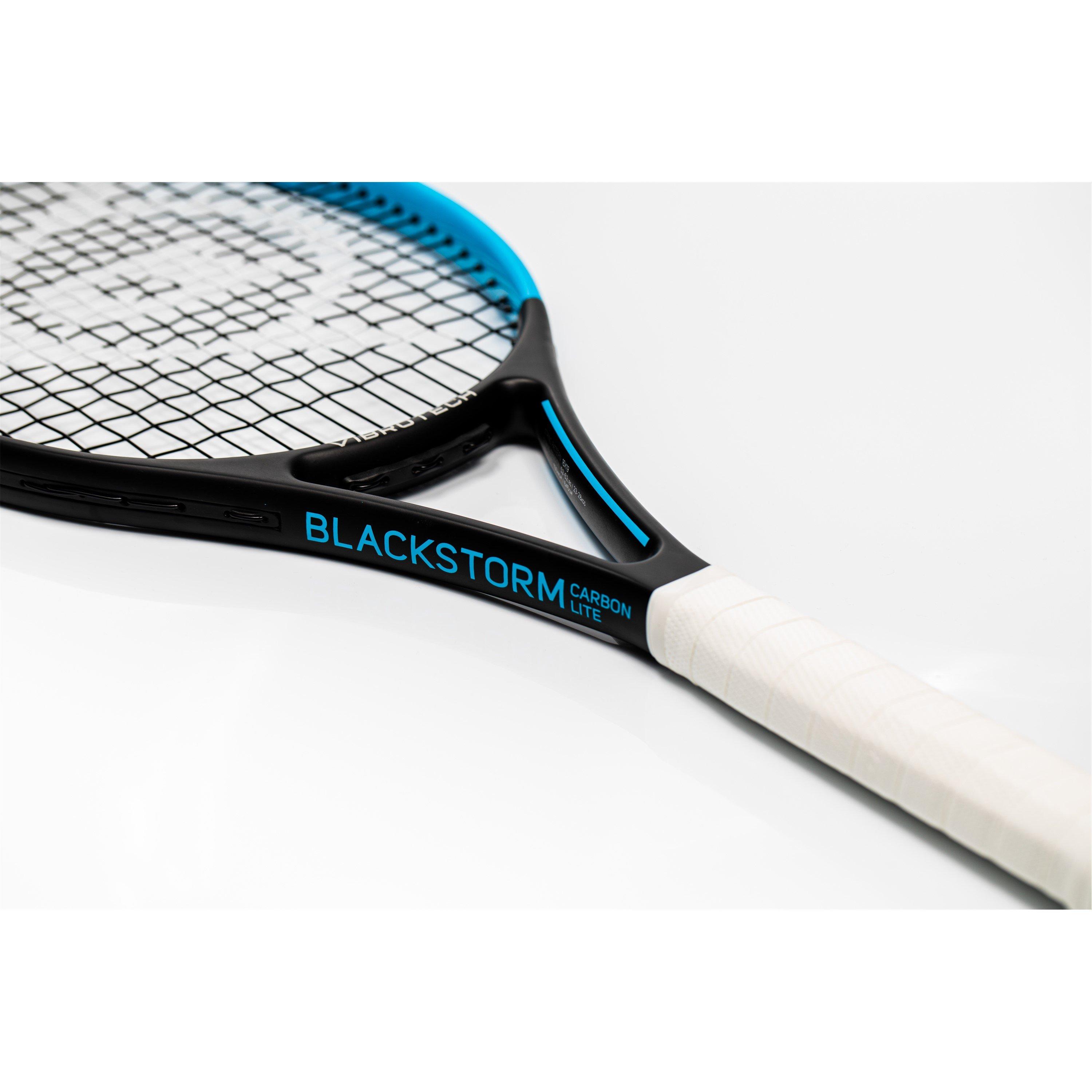 Noir/Vert - Dunlop - Adults Carbon 33 Tennis Racket - 4