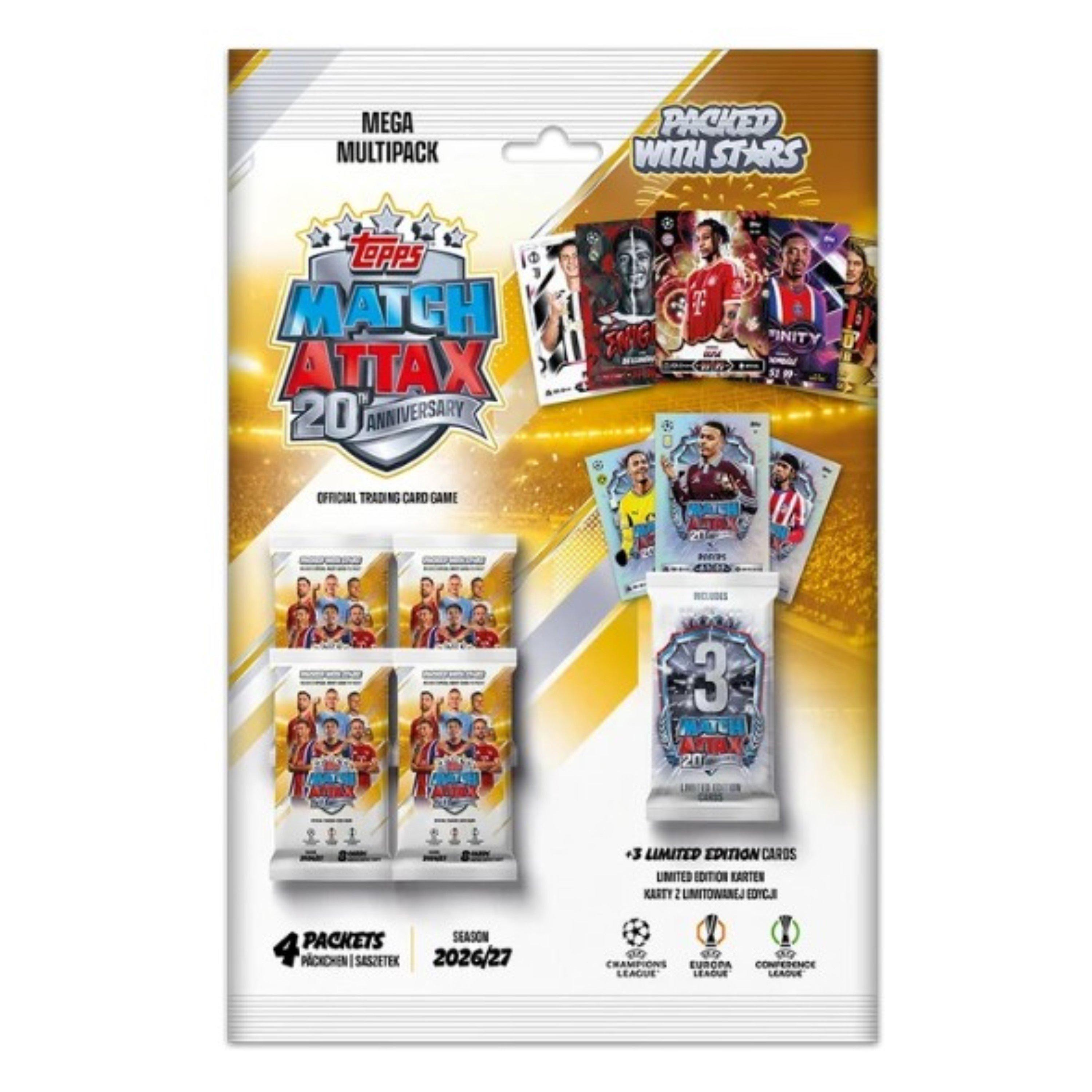 Topps Match Attax UCC 2026/27 Mega Multipack 4 Packs 3 Limited Editions UEFA - Image 7
