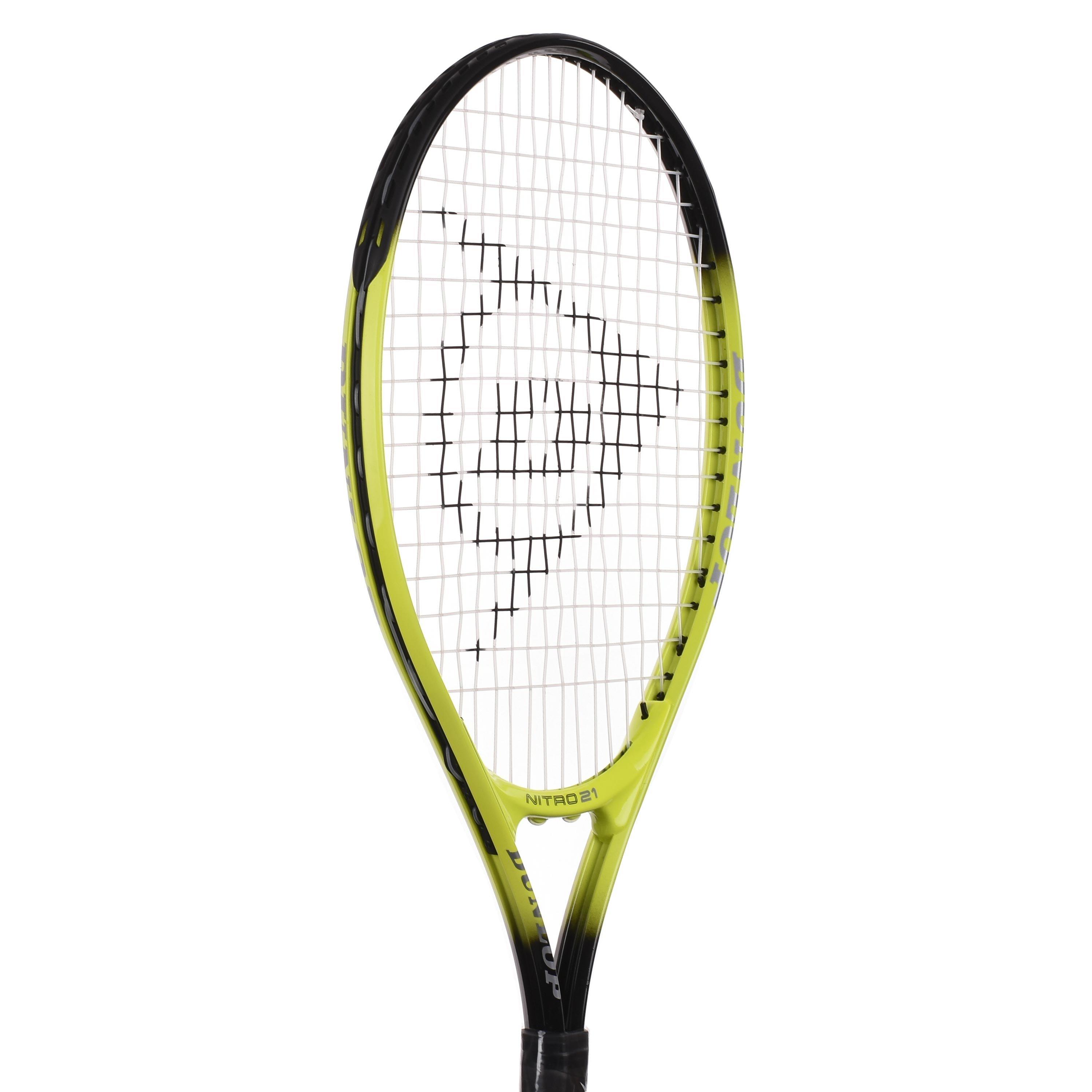 Yellow/White - Dunlop - Nitro 21 Juniors Tennis Racket - 4