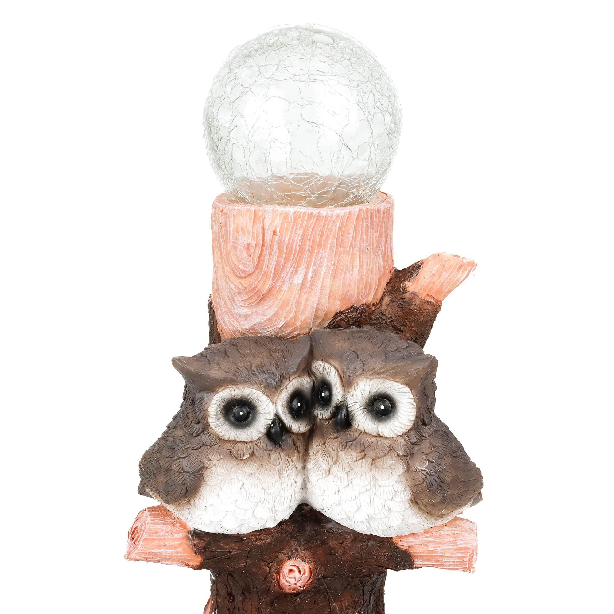 Brown - Streetwize - Solar Owl Multi Colour Ball Light - 4