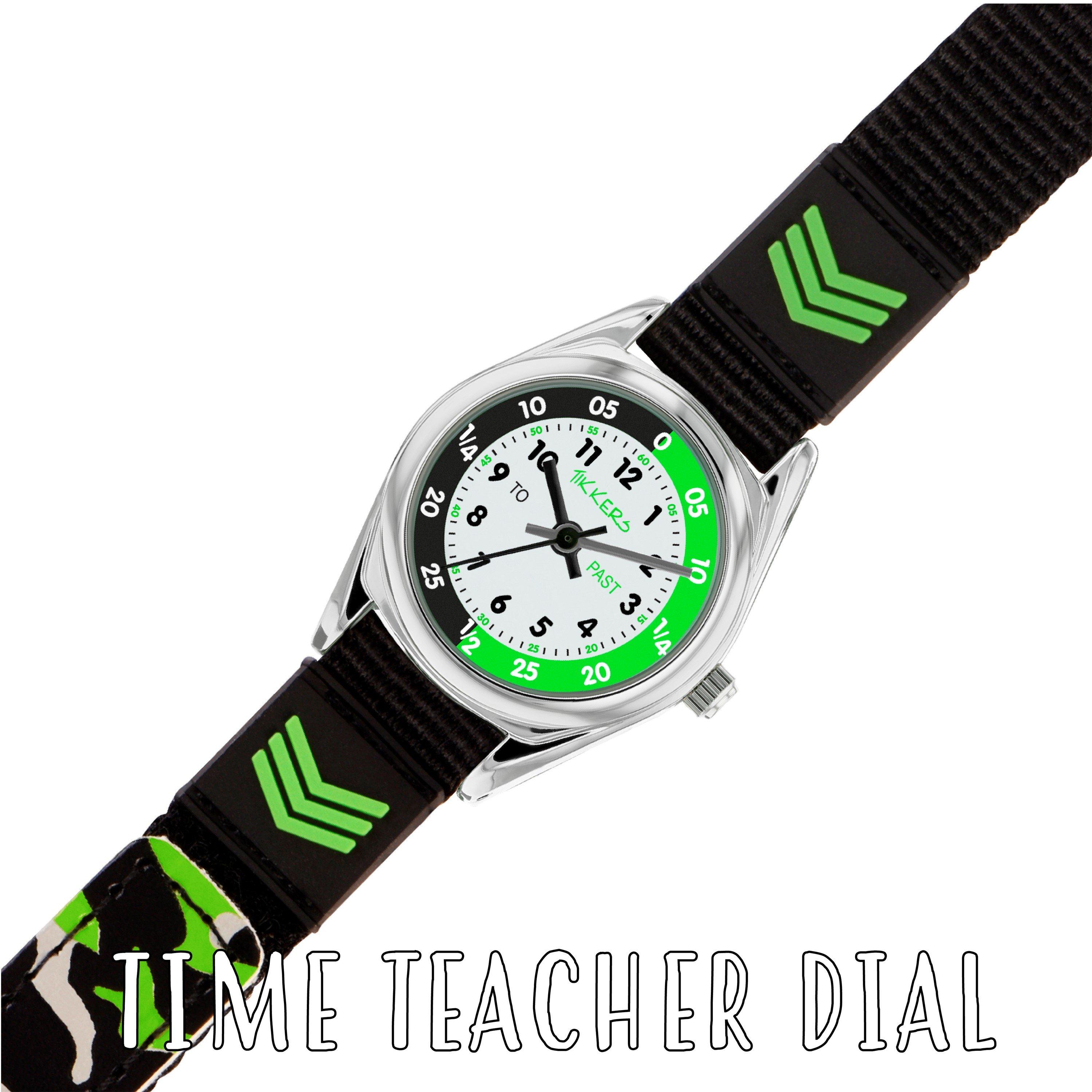 Black - Tikkers - Tikkers Camo Velcro Watch - 2