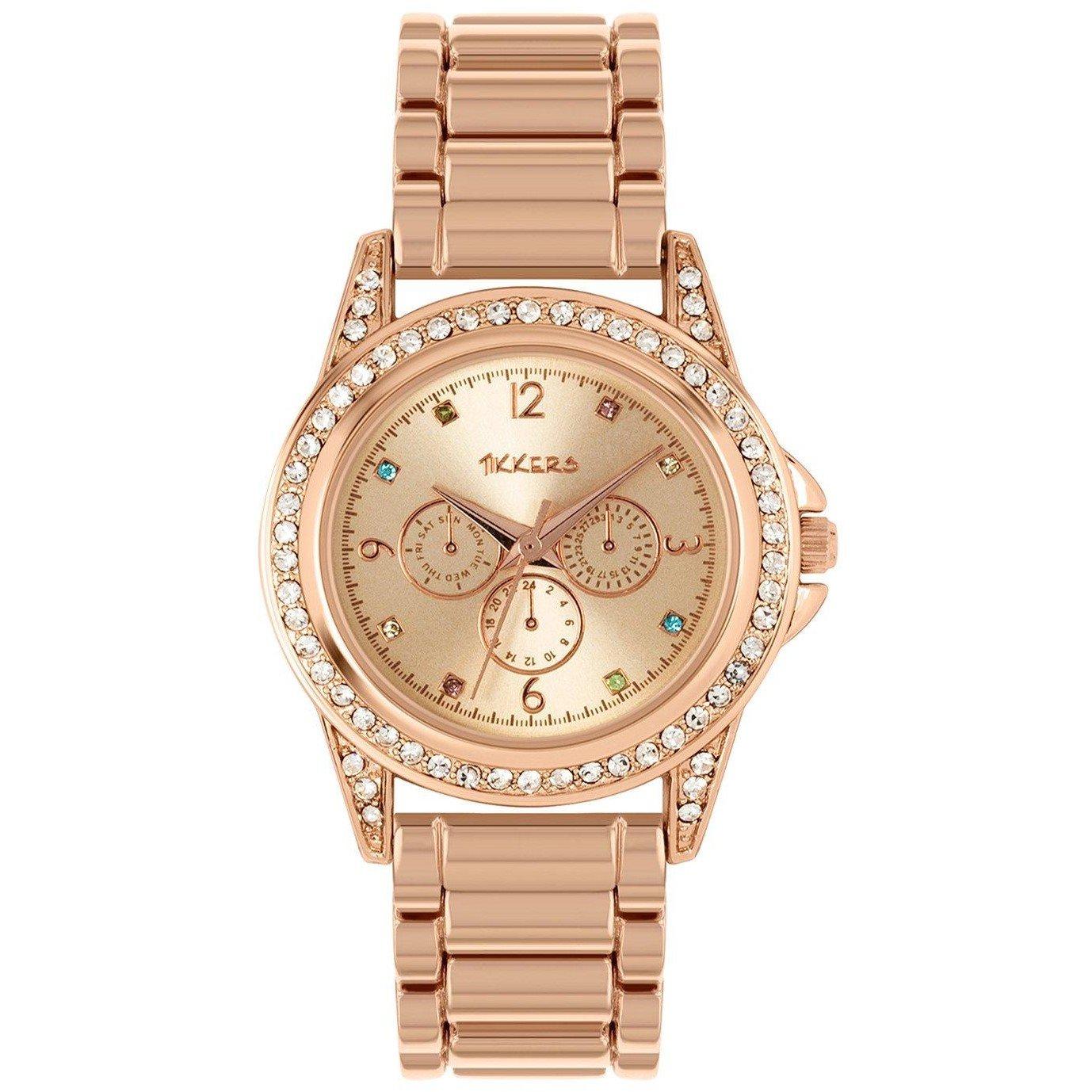 Tikkers  Grls  Stne D - Rose Gold