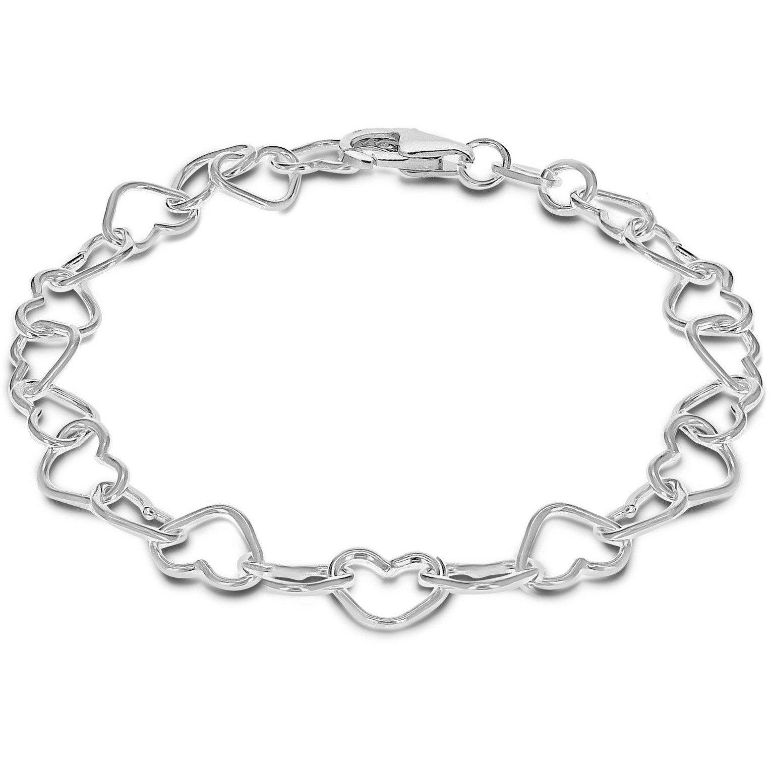 Silver - Be You - Silver Heart Link Bracelet