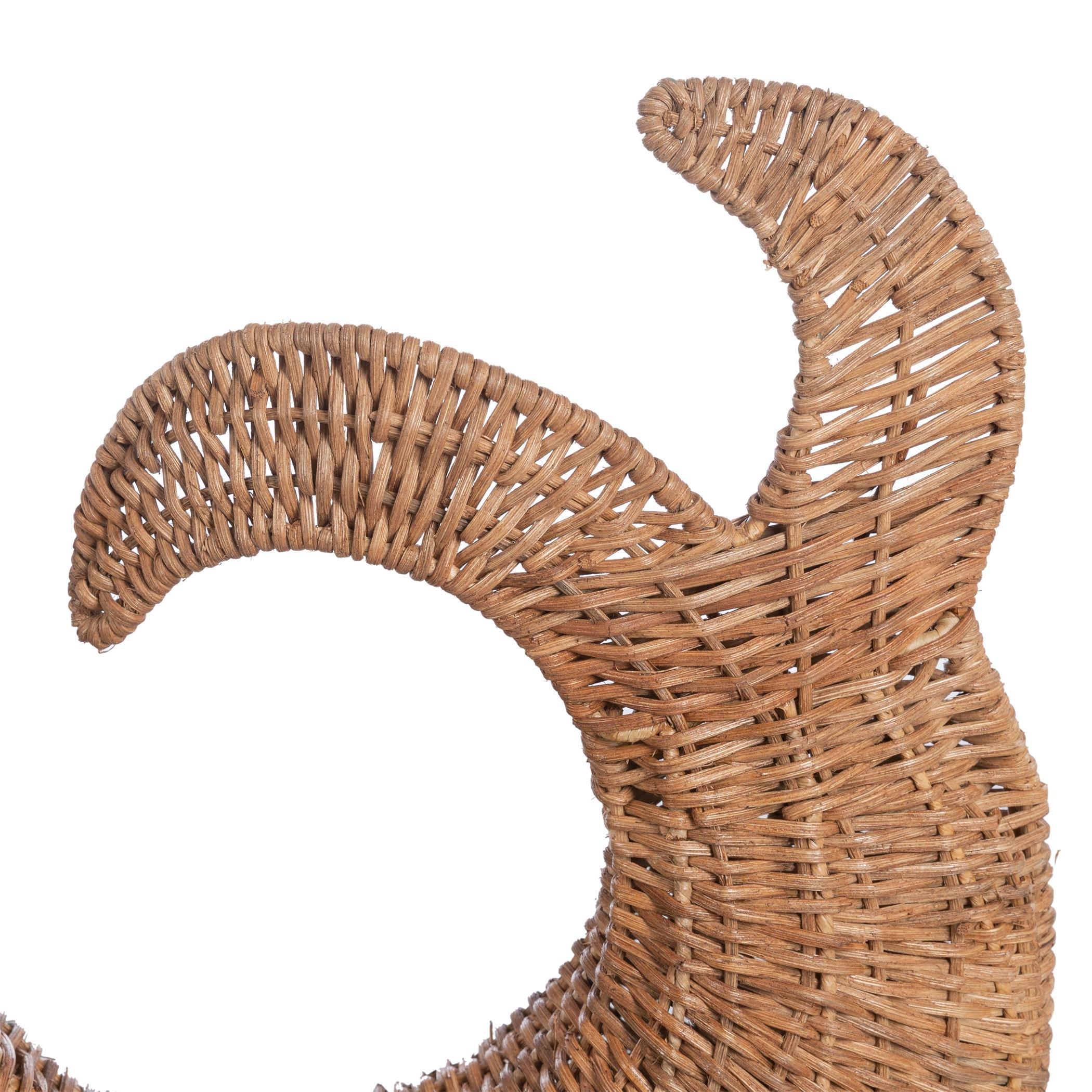 Neutral - MacKenzie-Childs - Whale Storage Basket - 3