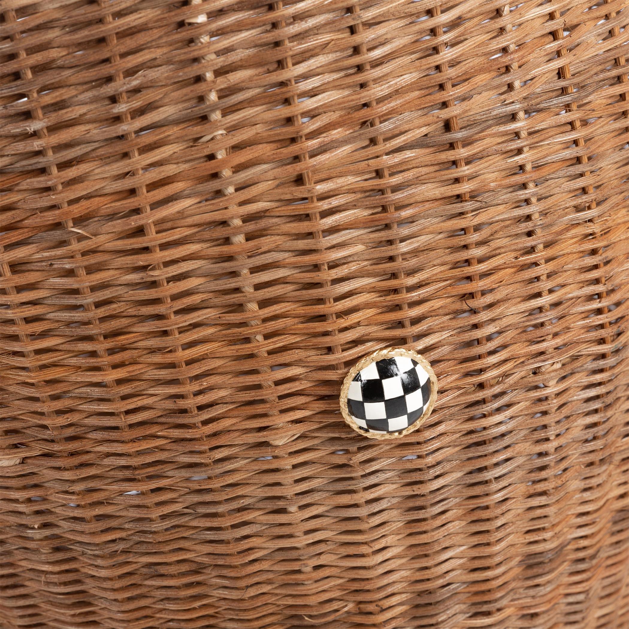 Neutral - MacKenzie-Childs - Whale Storage Basket - 6