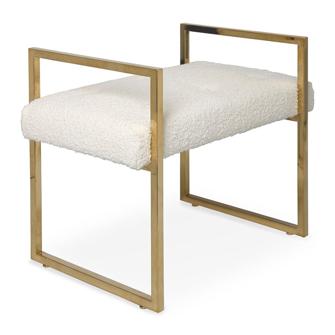 Jonathan Adler  Jonathanadler Beaumont Bench - Cream Gold