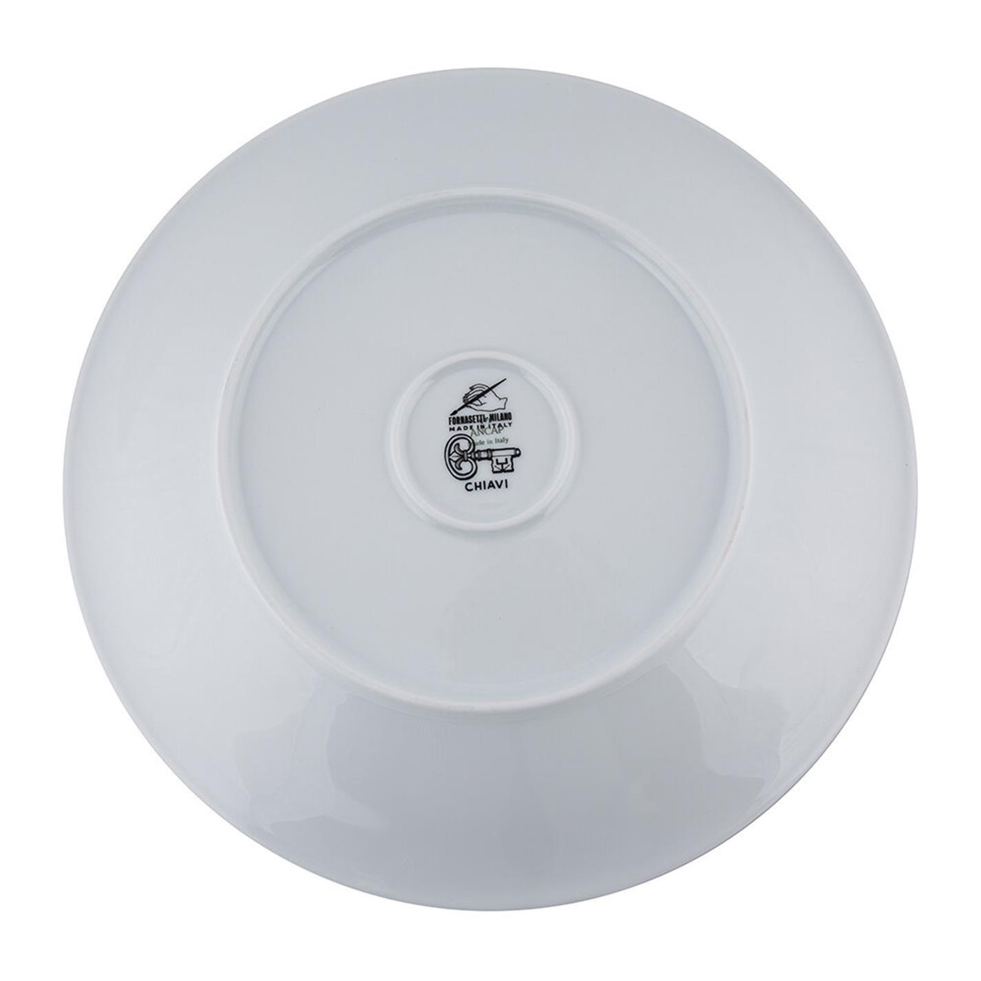 Gold White - Fornasetti - Chiavi Centrepiece Bowl - 6