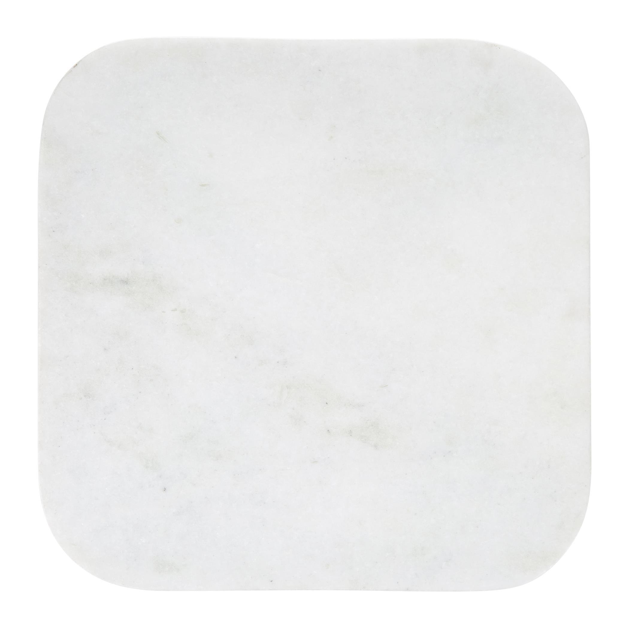 Gold White - Luxe - Cross Bottom Marble Table - 4