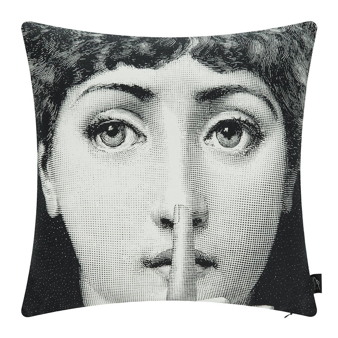 Silenzio - Fornasetti - Tema e Variazioni Reversible Cushion - 40x40cm - 1