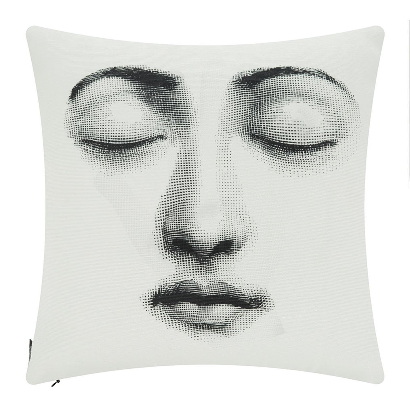 Silenzio - Fornasetti - Tema e Variazioni Reversible Cushion - 40x40cm - 2