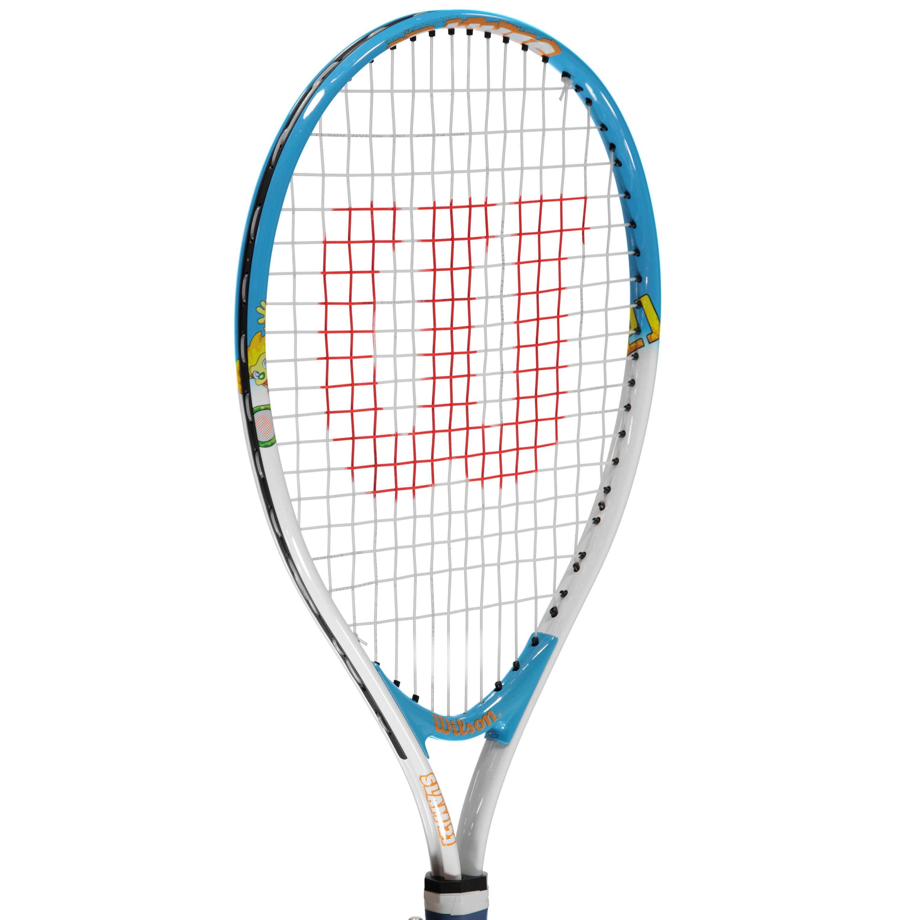 Zilver/Blauw - Wilson - Slam Tennis Racket Juniors - 1