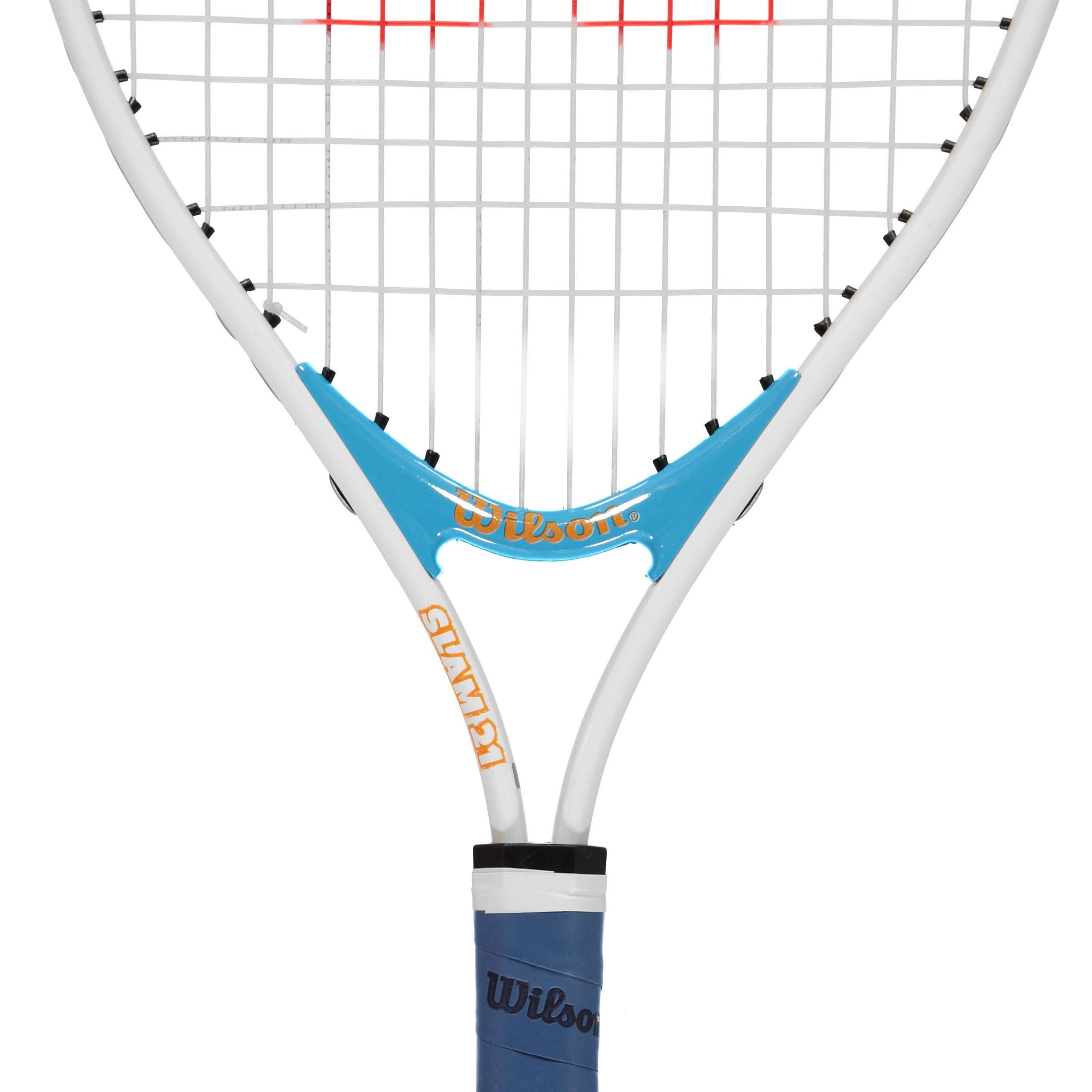 Zilver/Blauw - Wilson - Slam Tennis Racket Juniors - 3