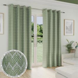 Enhanced Living Aspen Chevron Pattern Room Darkening Curtains Pair