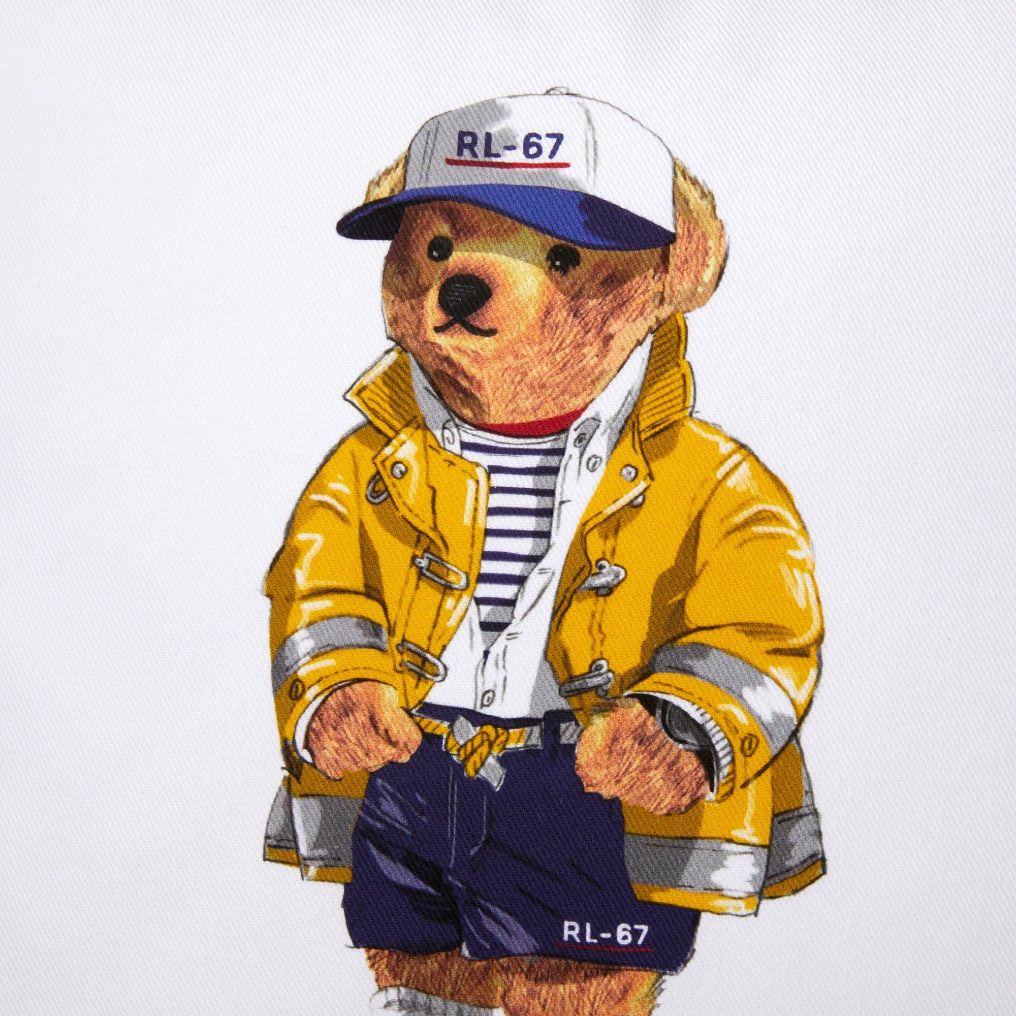 White - Ralph Lauren Home - RL 67 Bear Cushion - 2