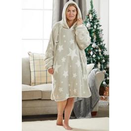 Other Personalised Hugzee Grey Stars Wearable Adult Fleece