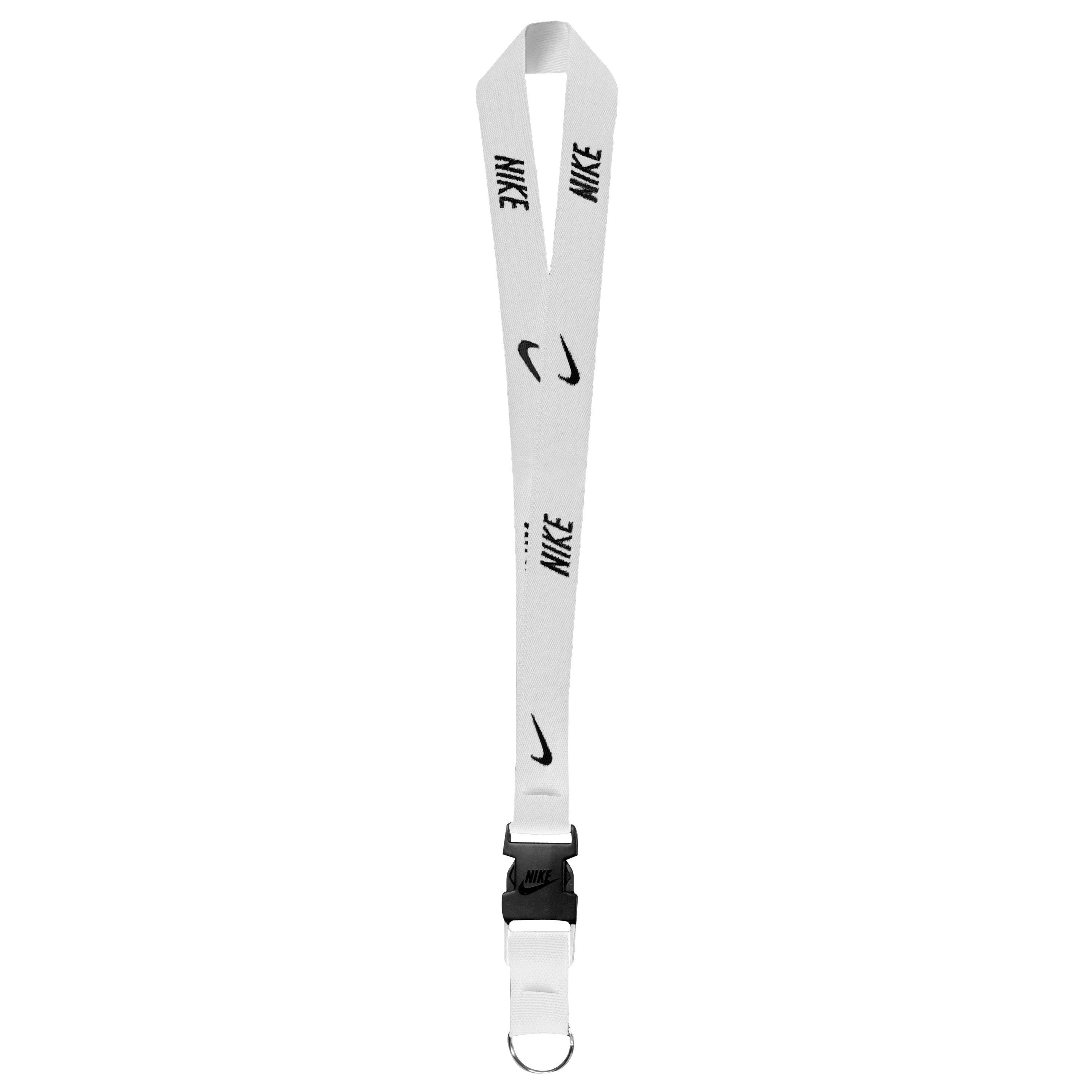 Black and white nike lanyard on sale