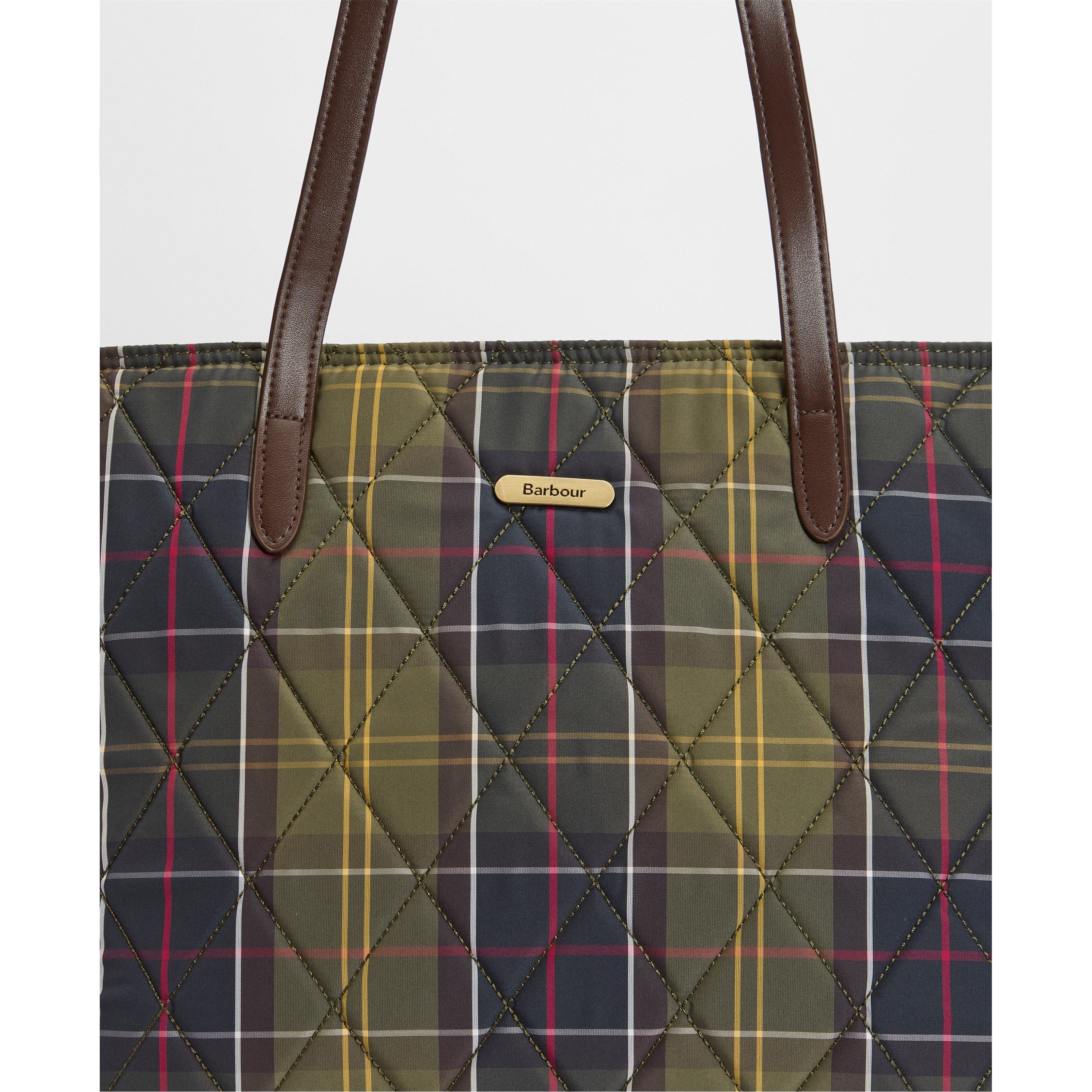 Classic Tartan - Barbour - Womens Wetherham Quilted Tartan Tote Bag - 6