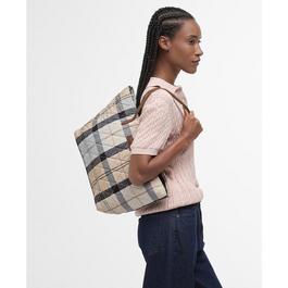 Barbour Wetherham Quilted Tartan Tote Bag