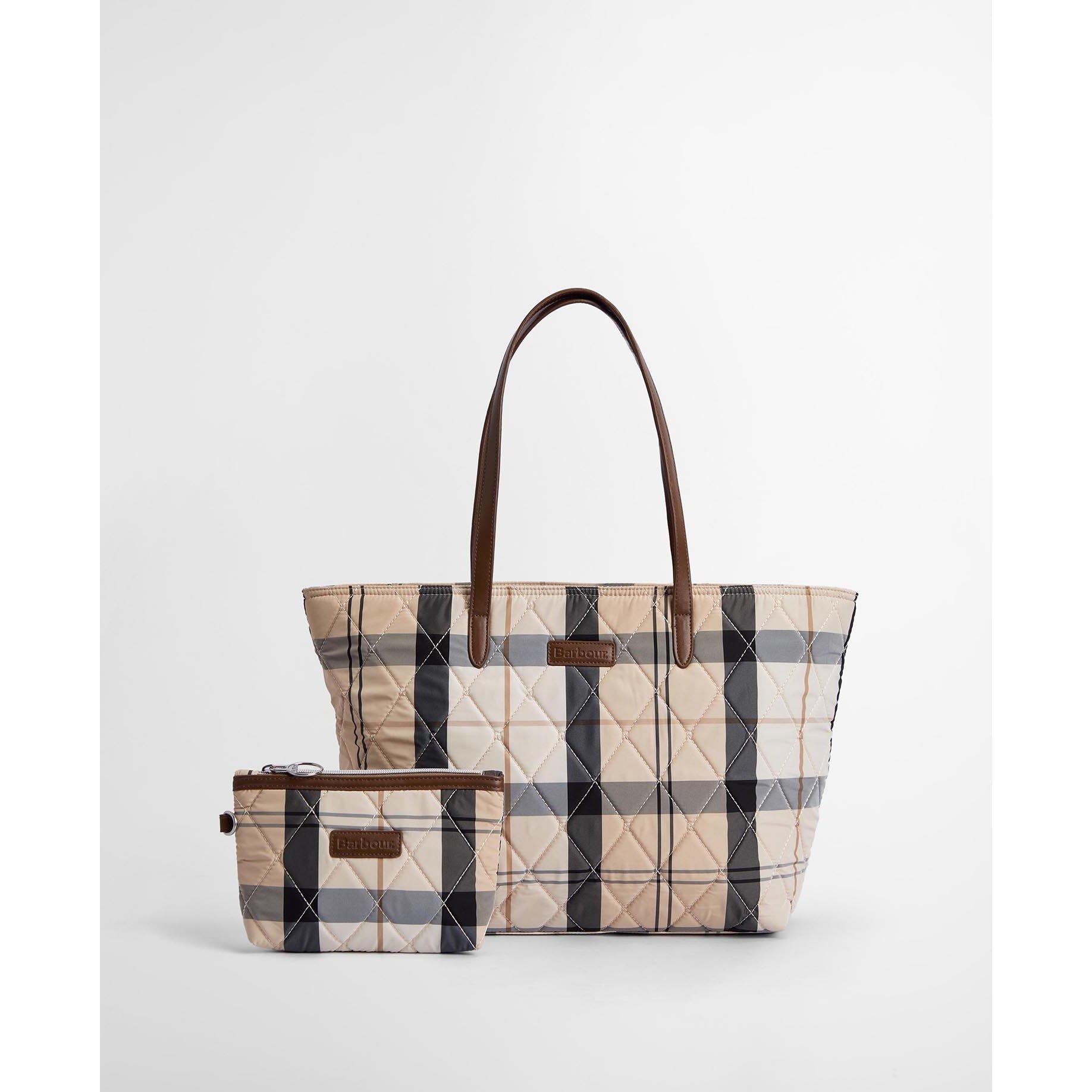 Barbour witford tartan tote top