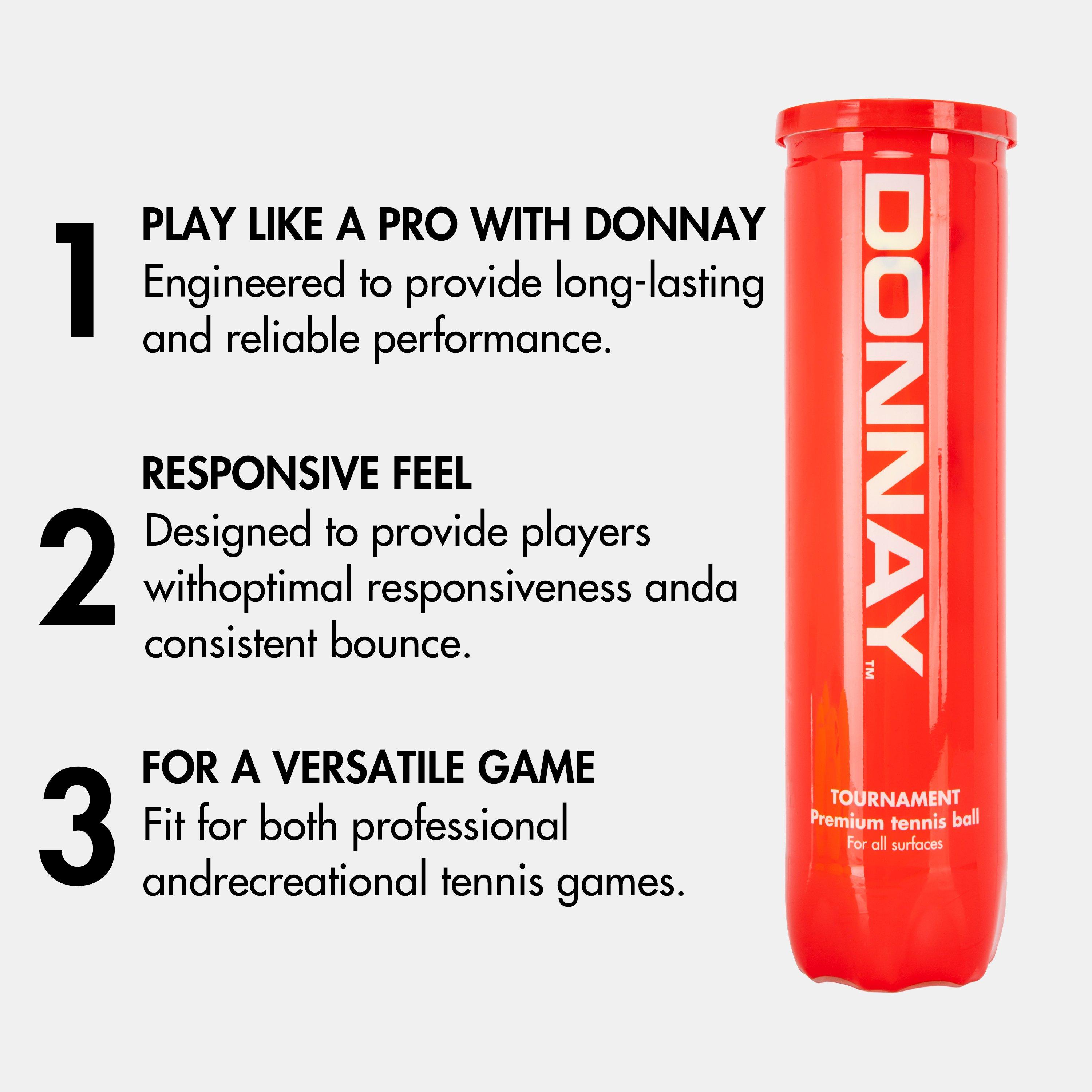 Jaune - Donnay - Adults Tournament Tennis Balls - 5