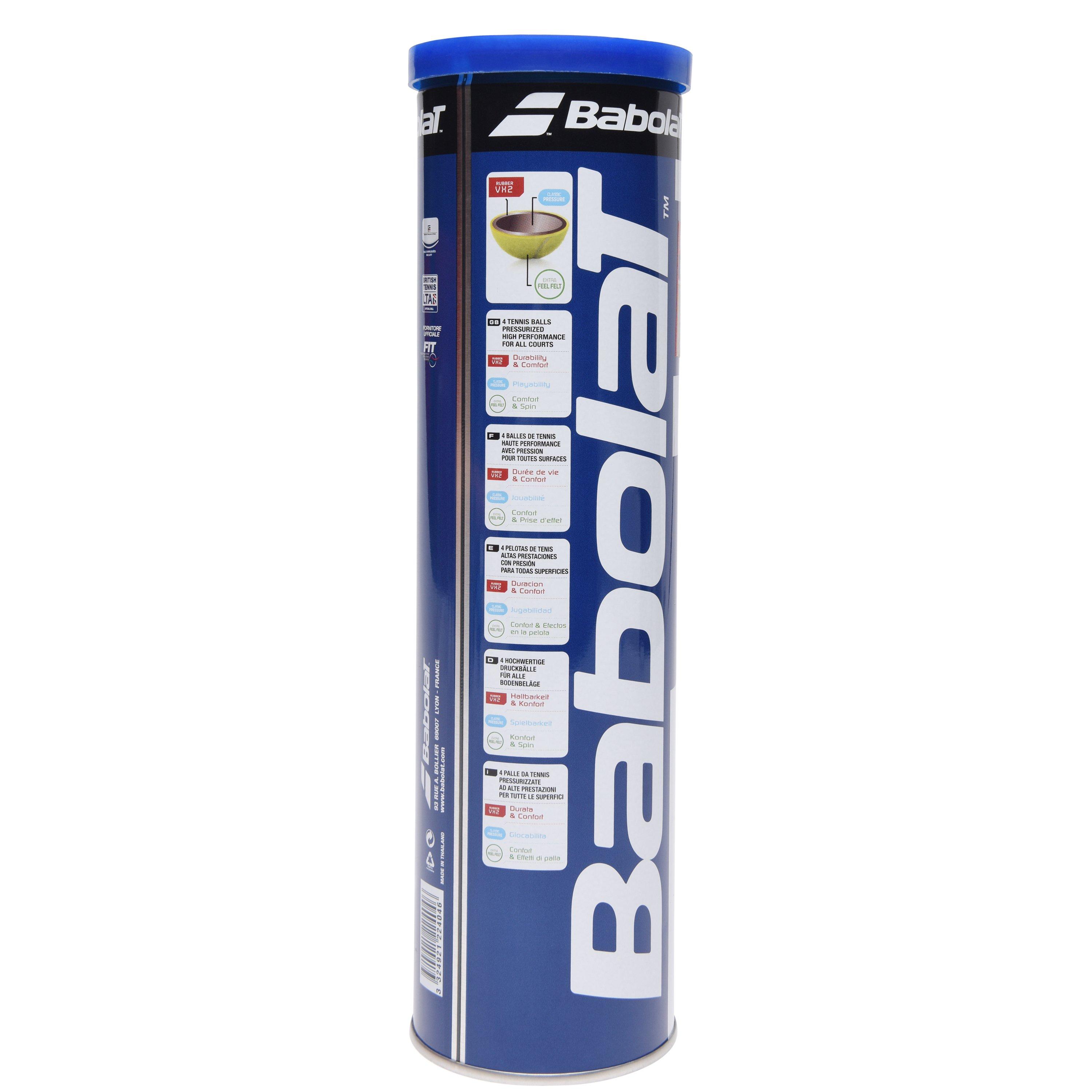 Geel - Babolat - Babolat TEAM 4-Ball tube - 2
