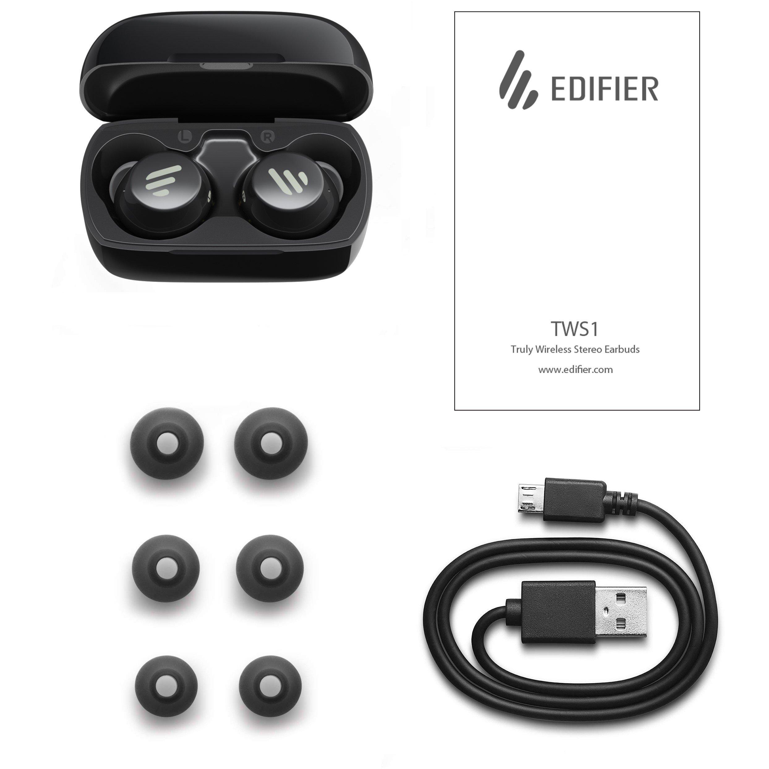 Black - Edifier - Edifier TWS1 True Wireless (TWS) Earbuds Black - 4