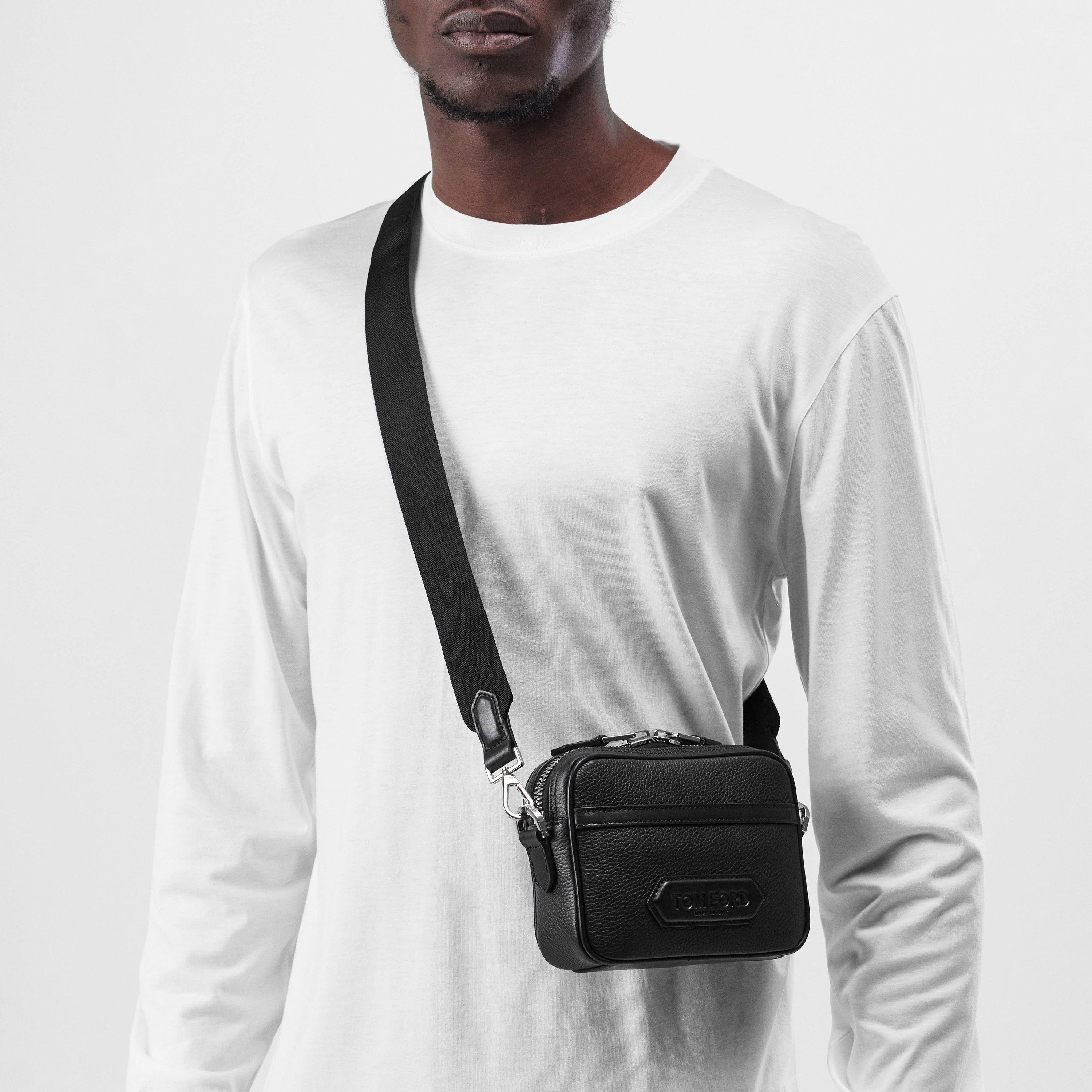 Black - Tom Ford - Traveller Mini Messenger Bag - 2