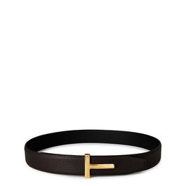 Tom Ford Reversable T- Logo 30mm Leather Belt