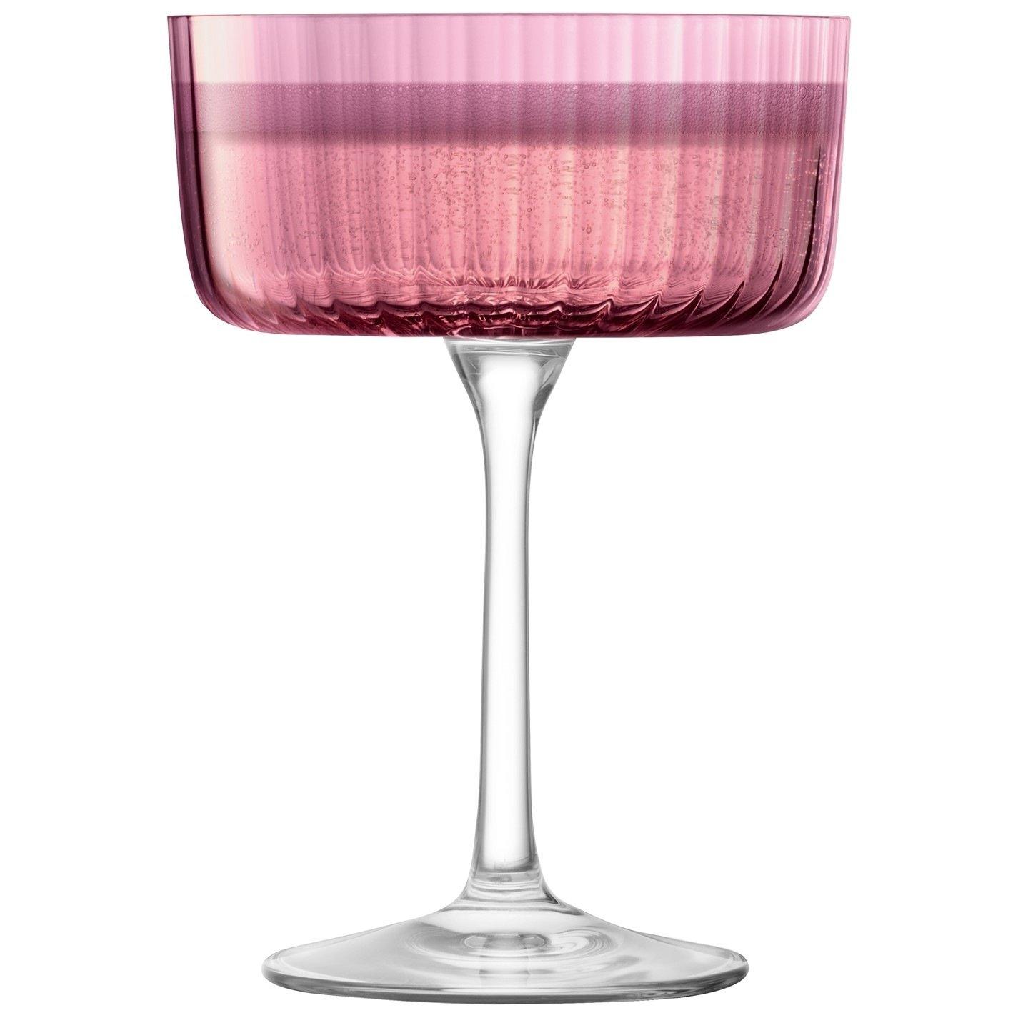Garnet - LSA - Assorted Gems Champagne Coupe Glass - Set of 4 - 2