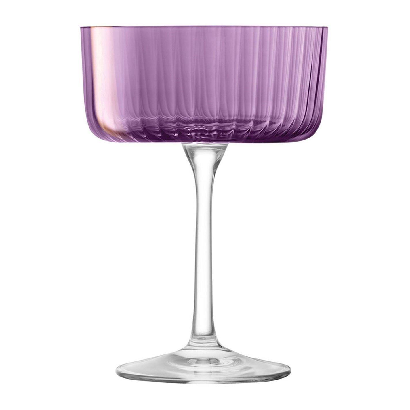 Garnet - LSA - Assorted Gems Champagne Coupe Glass - Set of 4 - 5