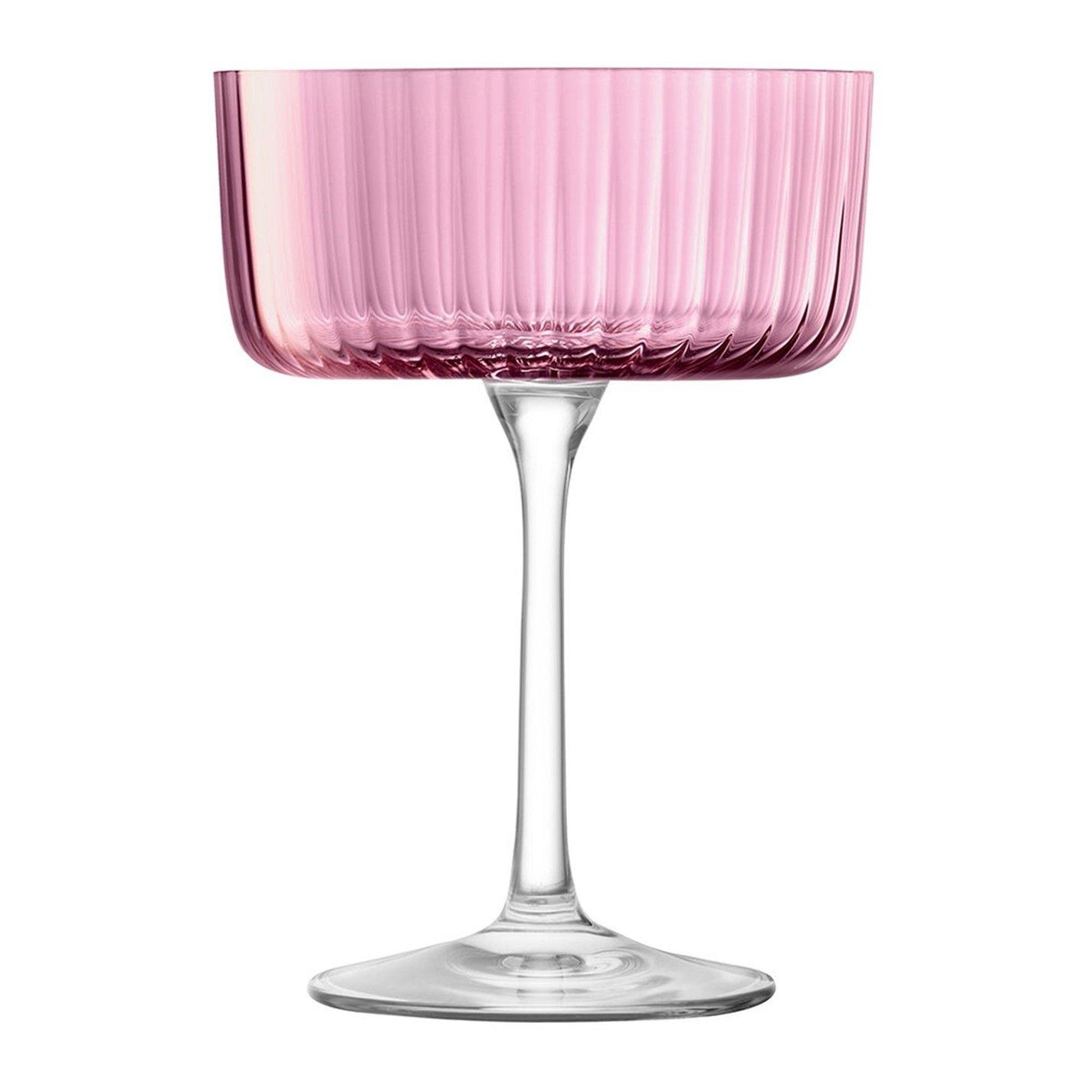 Garnet - LSA - Assorted Gems Champagne Coupe Glass - Set of 4 - 6