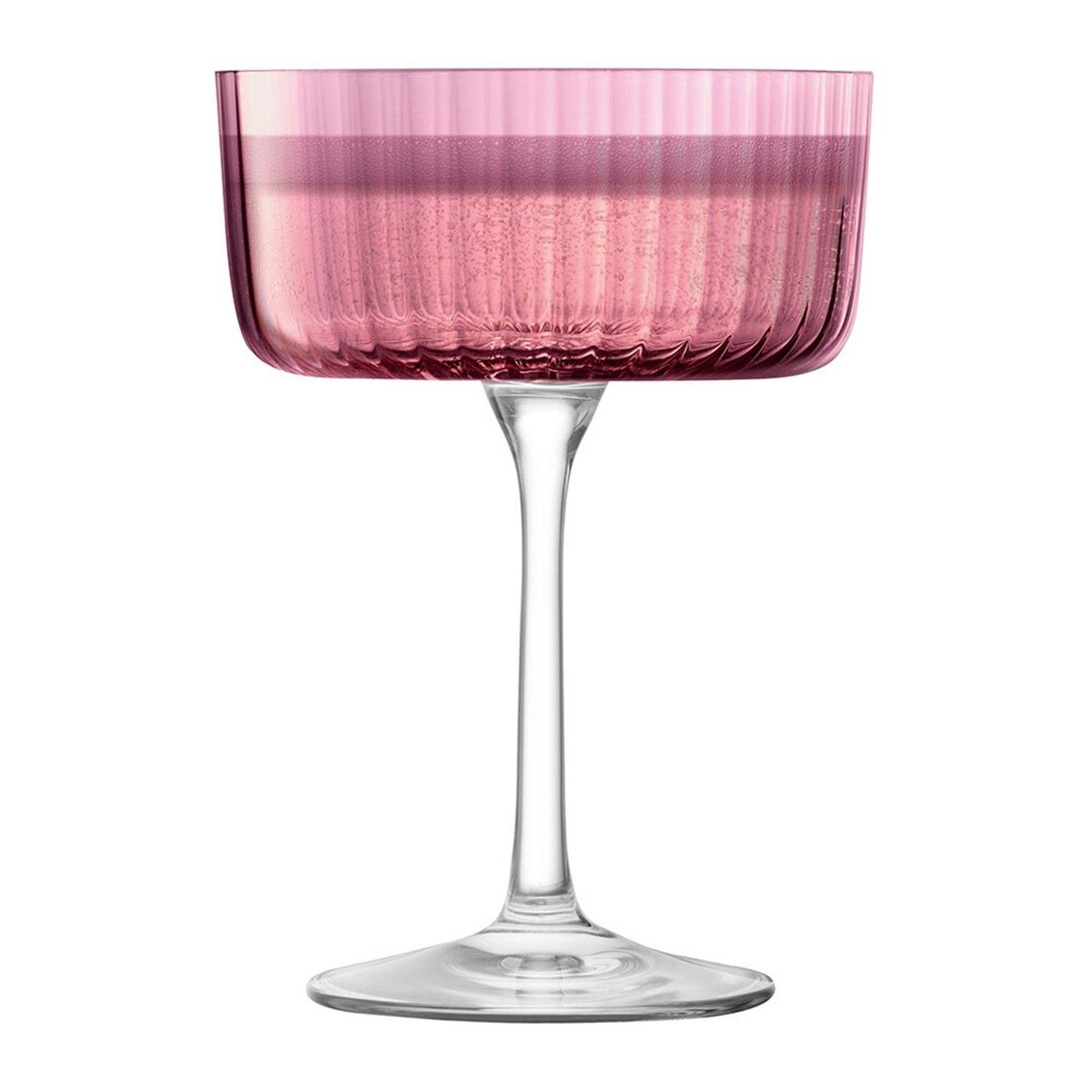 Garnet - LSA - Assorted Gems Champagne Coupe Glass - Set of 4 - 7