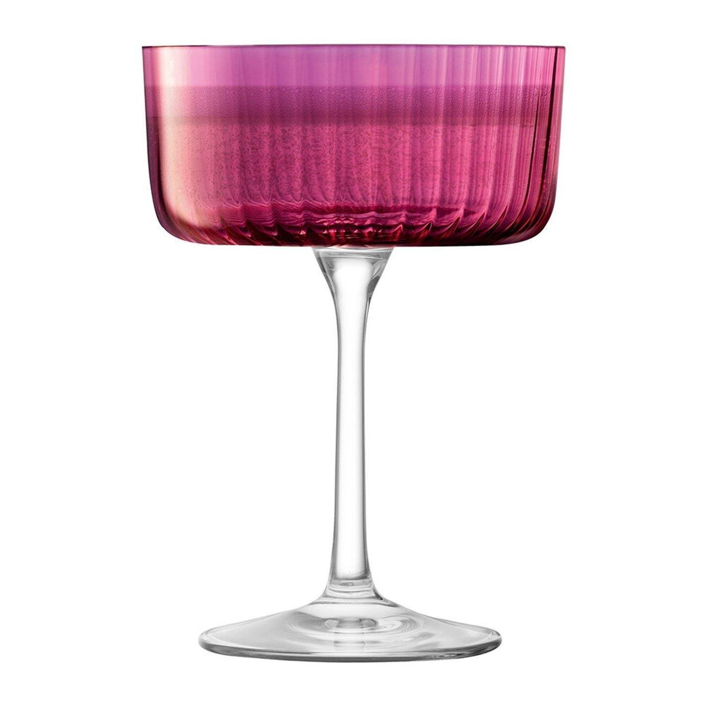 Garnet - LSA - Assorted Gems Champagne Coupe Glass - Set of 4 - 8