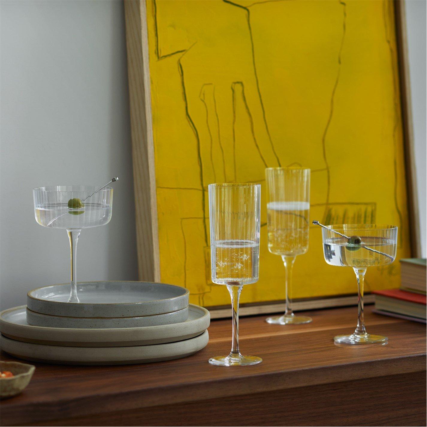 Clear - LSA - Gio Line Champagne Coupe - Set of 4 - 6