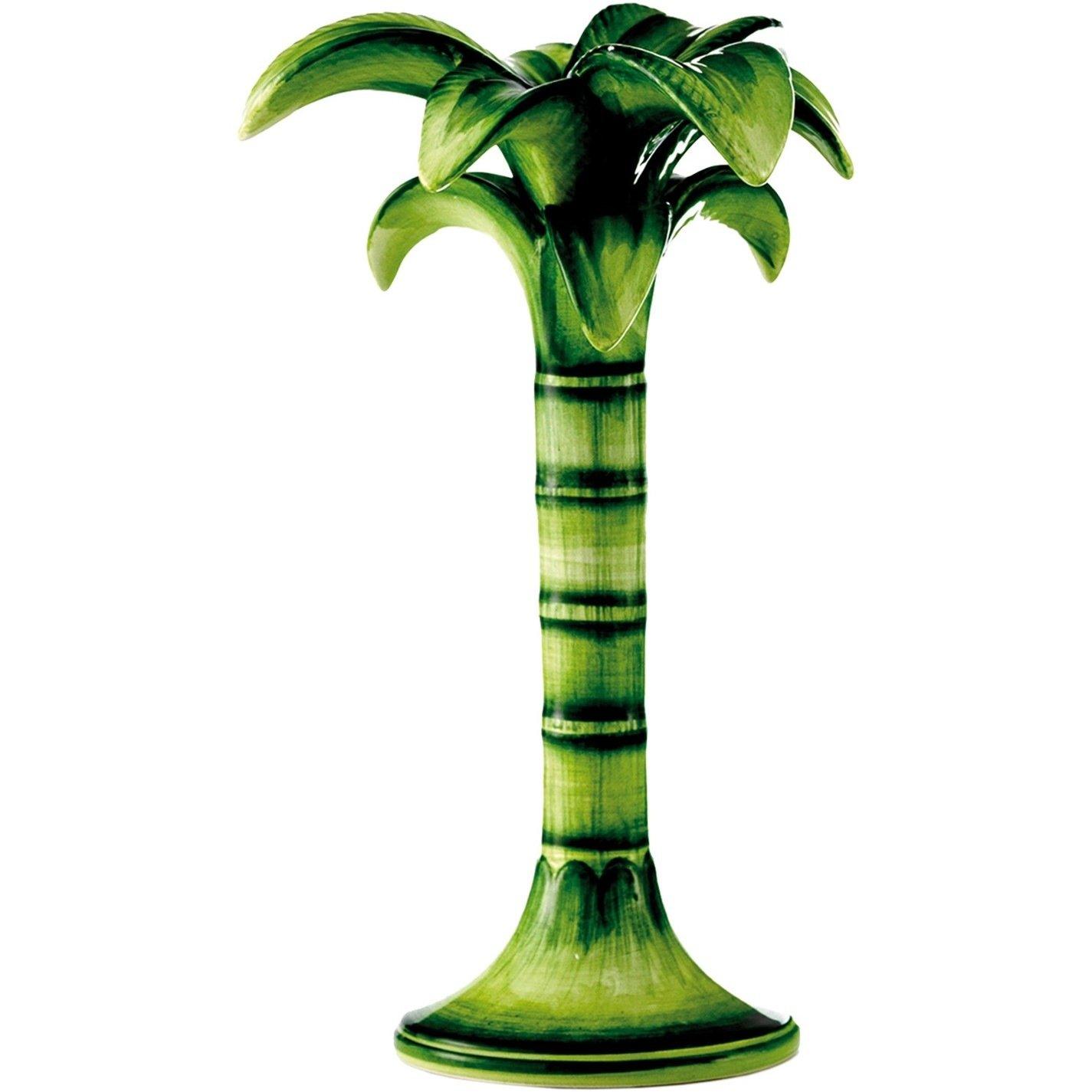 Green - Les Ottomans - LesOttomans Palm Tree Candlestick Holder - Medium