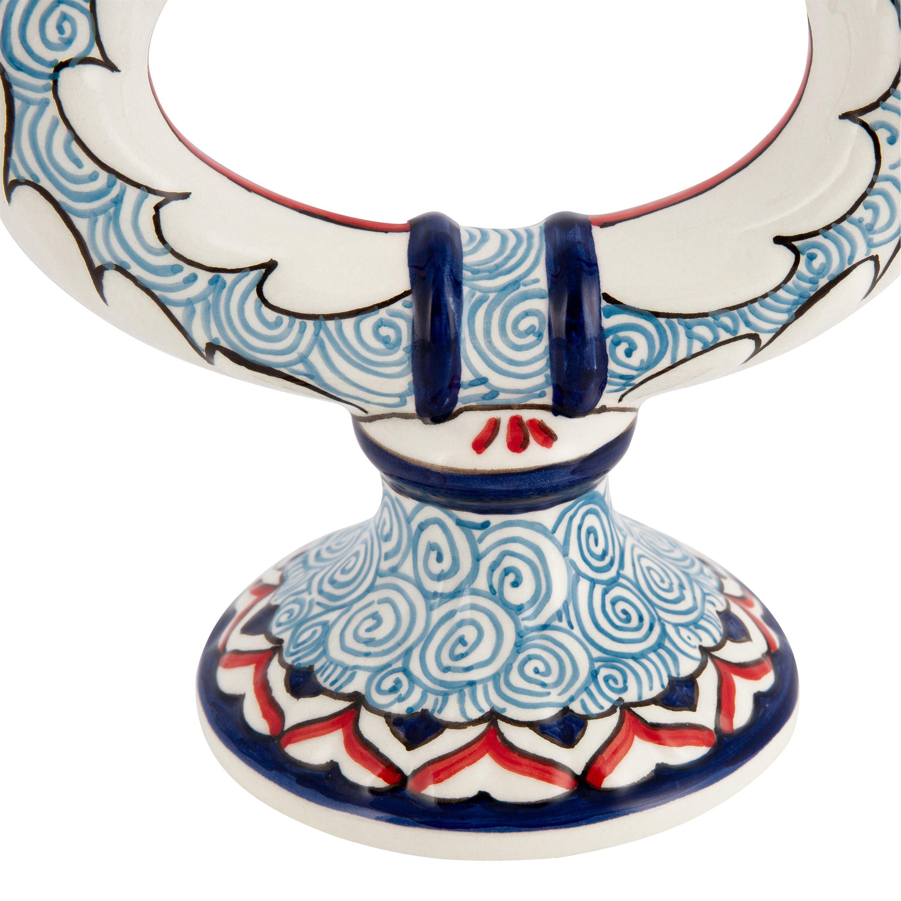 Blue - Les Ottomans - LesOttomans Turquerie Ceramic Double Candle Holder - 2