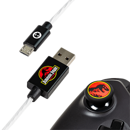 Rubber Road GAME Jurassic Park LED USB And Thumb Grips PS4 And Xbox One