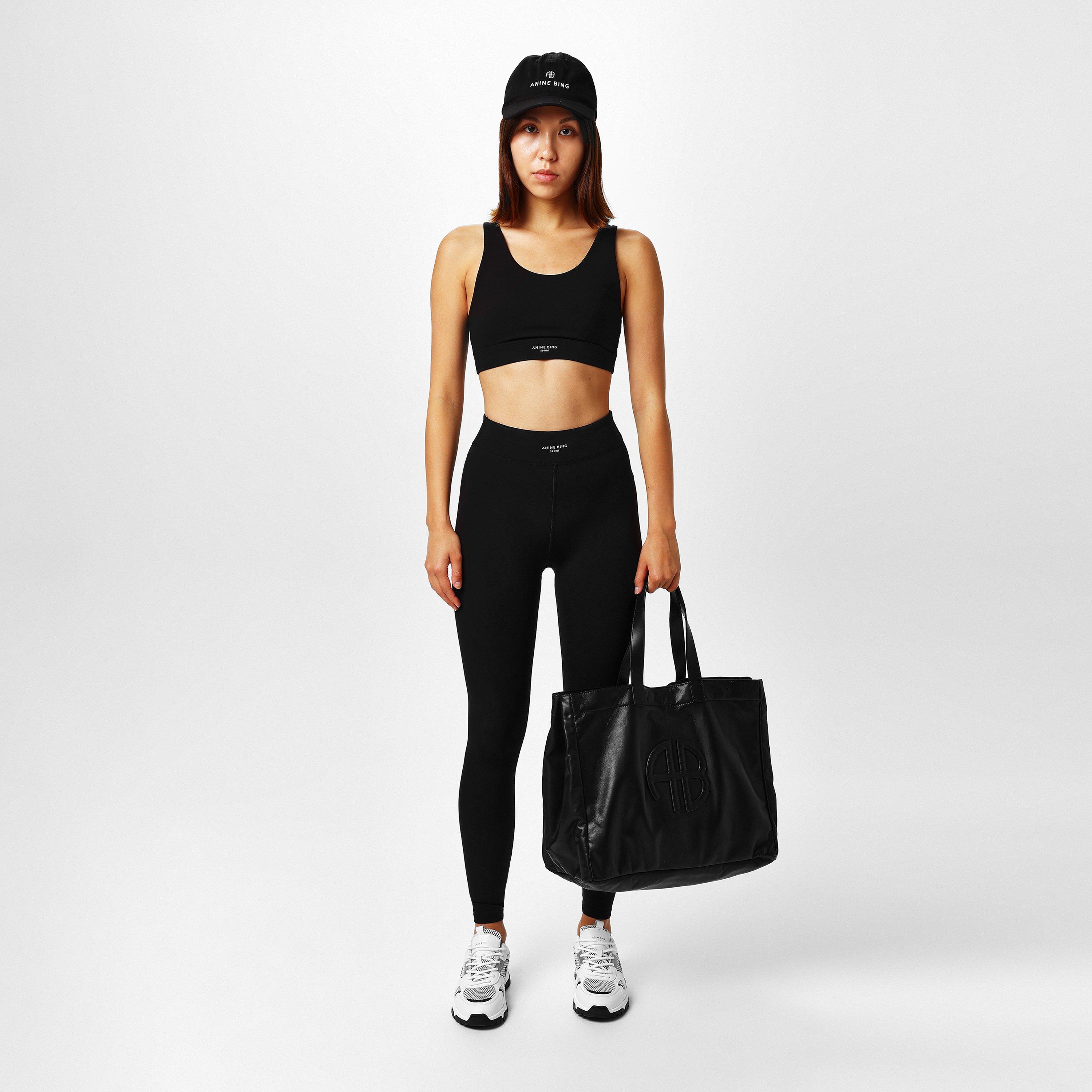 Black - Anine Bing - Women's Rio Leather Tote Bag - 5