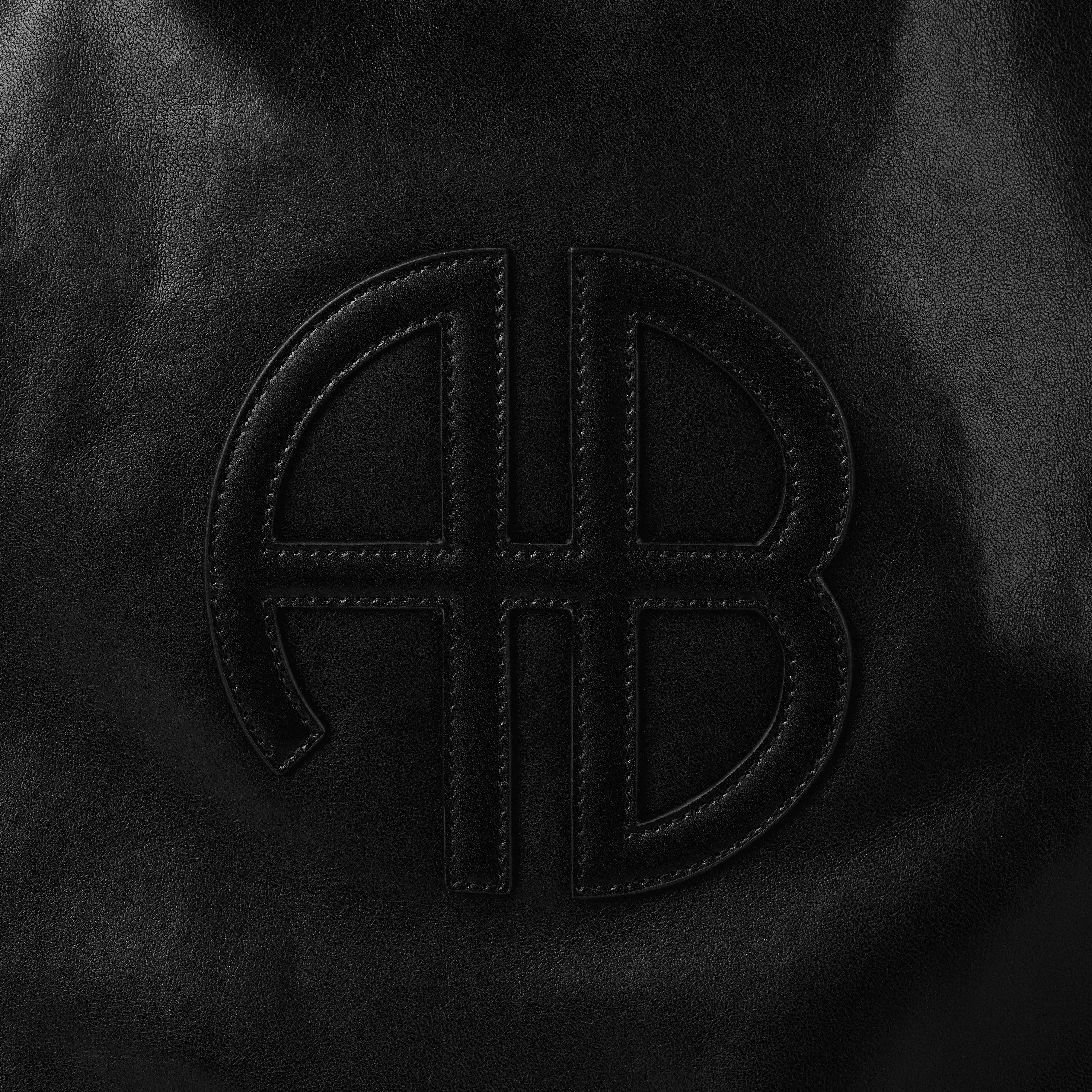 Black - Anine Bing - Women's Rio Leather Tote Bag - 4