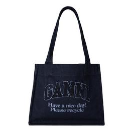 Ganni Large Easy Shopper Tote Bag